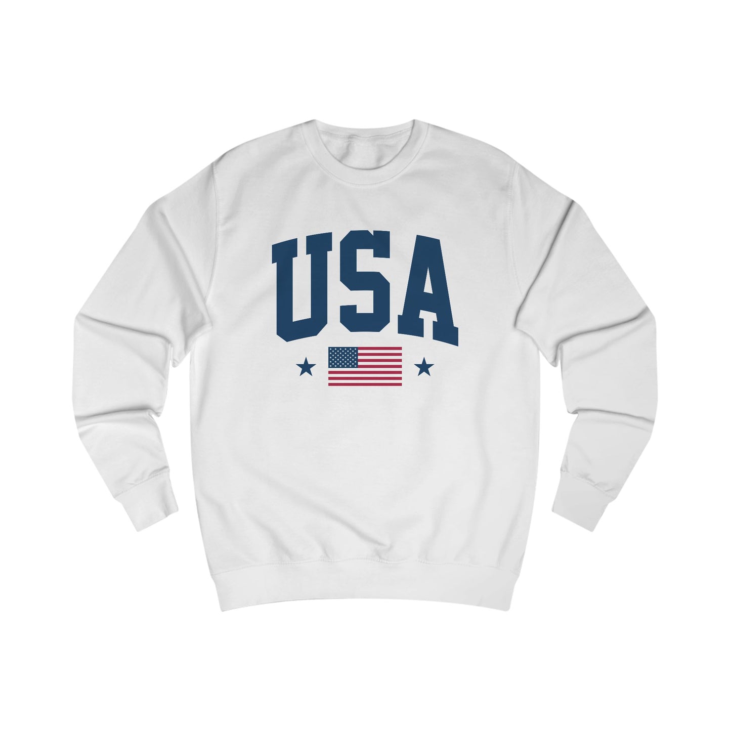 USA Flag Crewneck Sweatshirt
