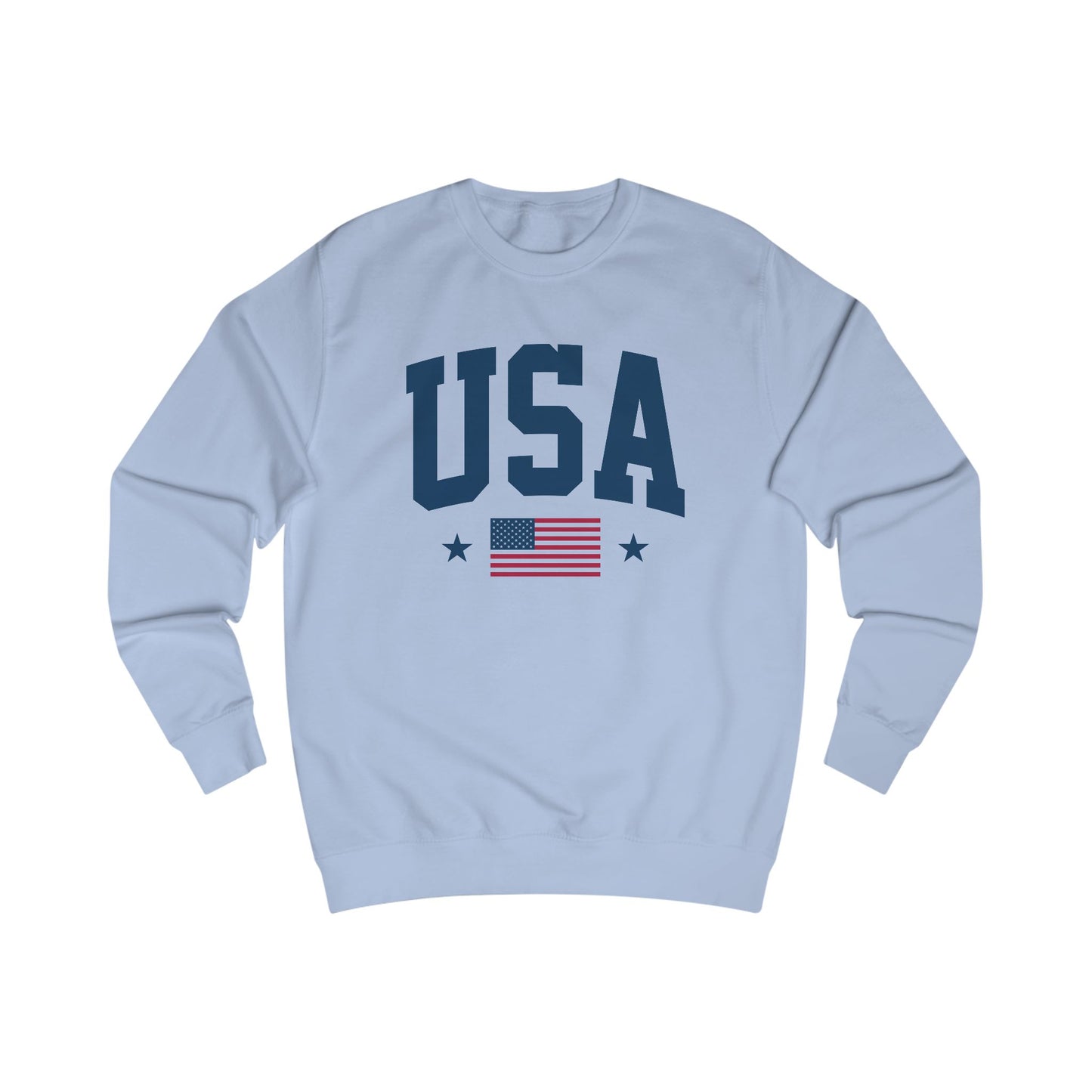 USA Flag Crewneck Sweatshirt