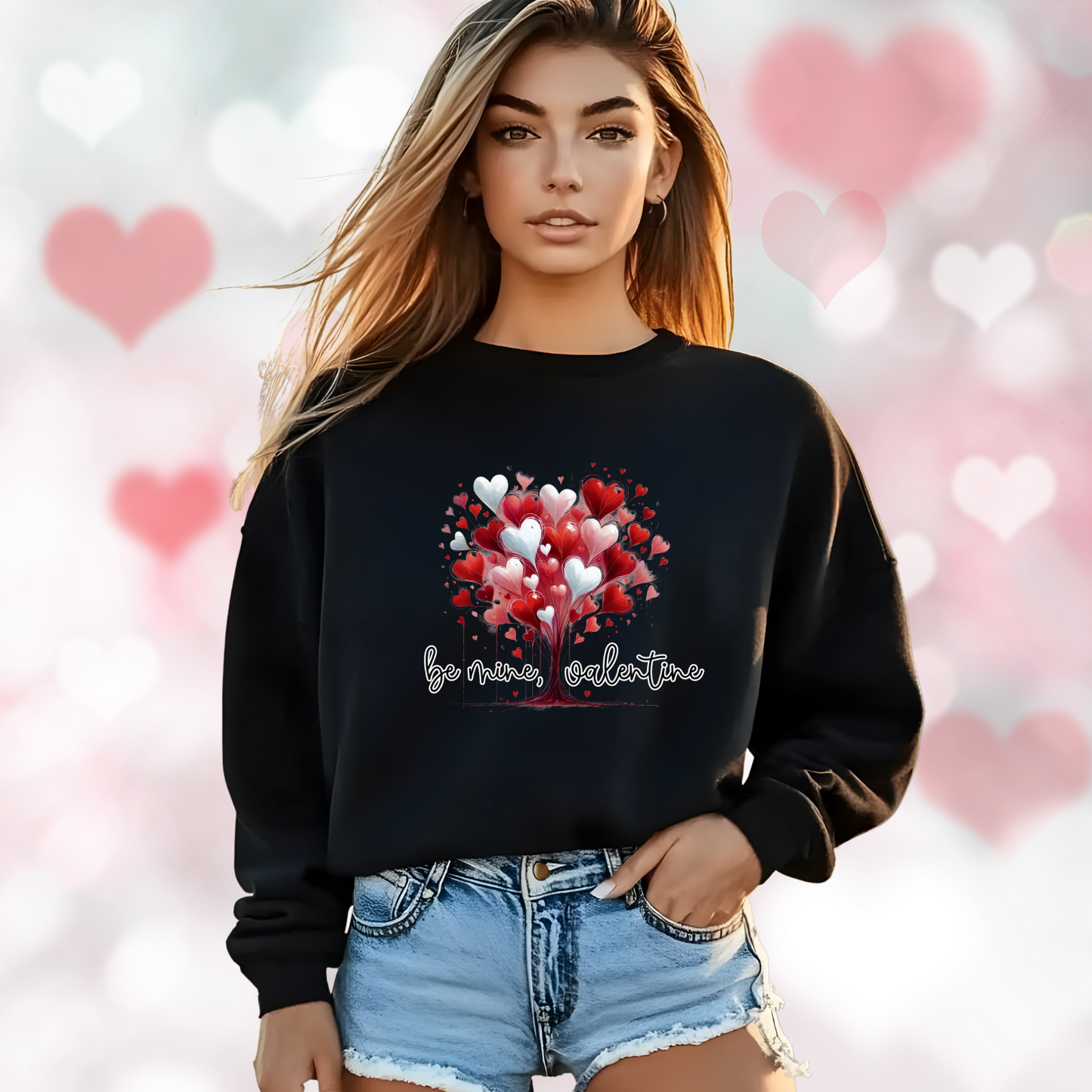Be Mine, Valentine Crewneck Sweatshirt