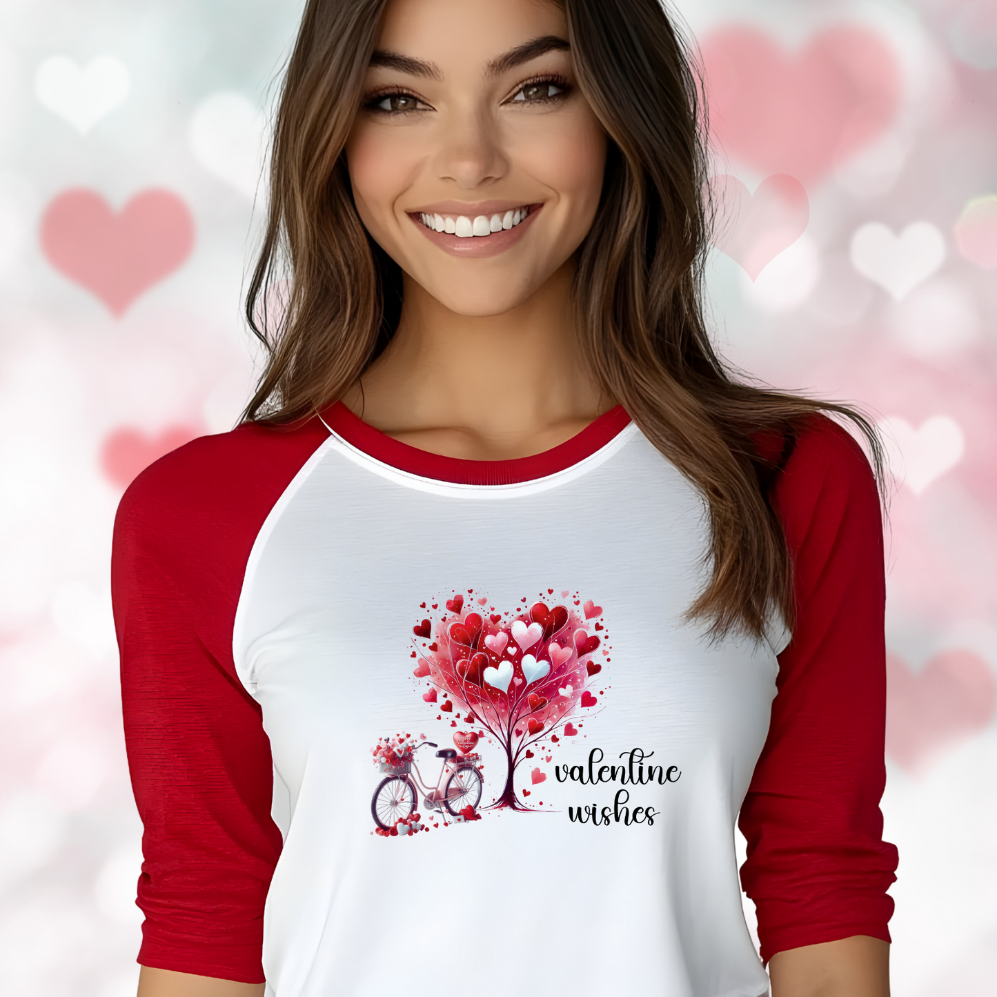 Valentine Wishes Baseball Tee