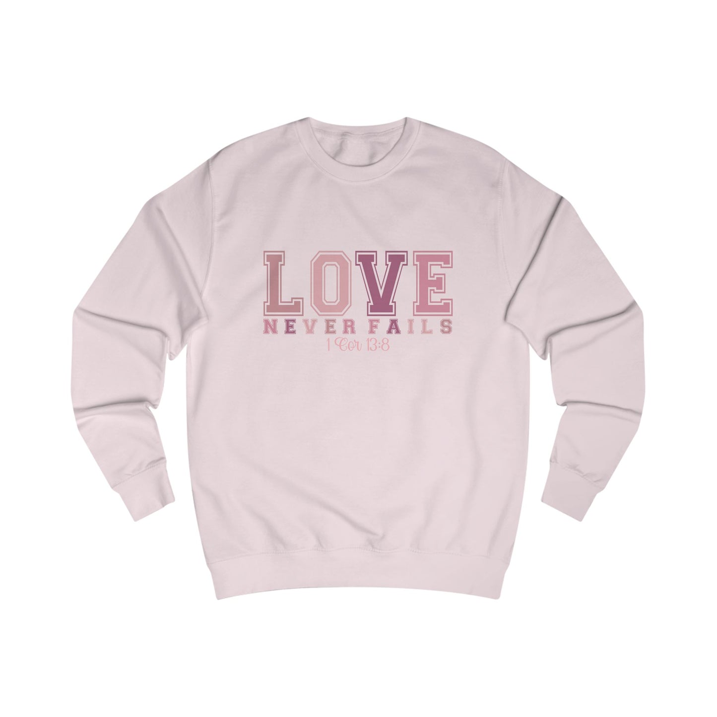 Love Never Fails Crewneck Sweatshirt