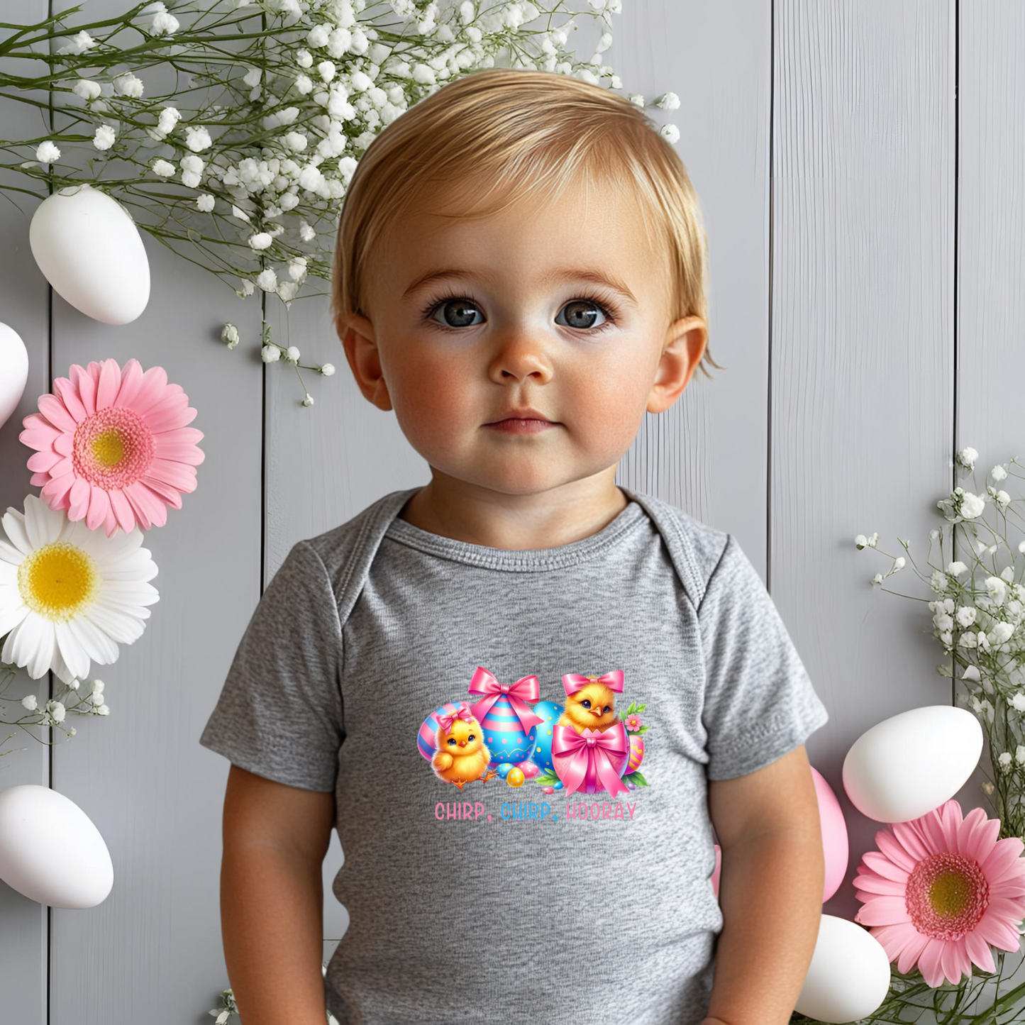 Chirp, Chirp, Hooray Infant Short Sleeve Onesie