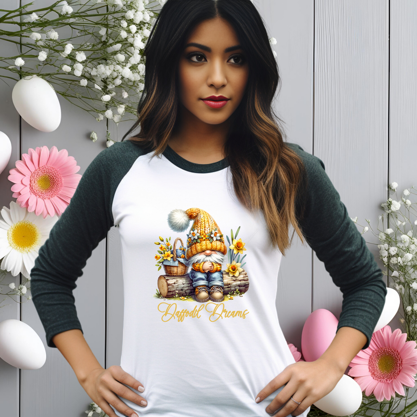 Daffodil Dreams Baseball Tee