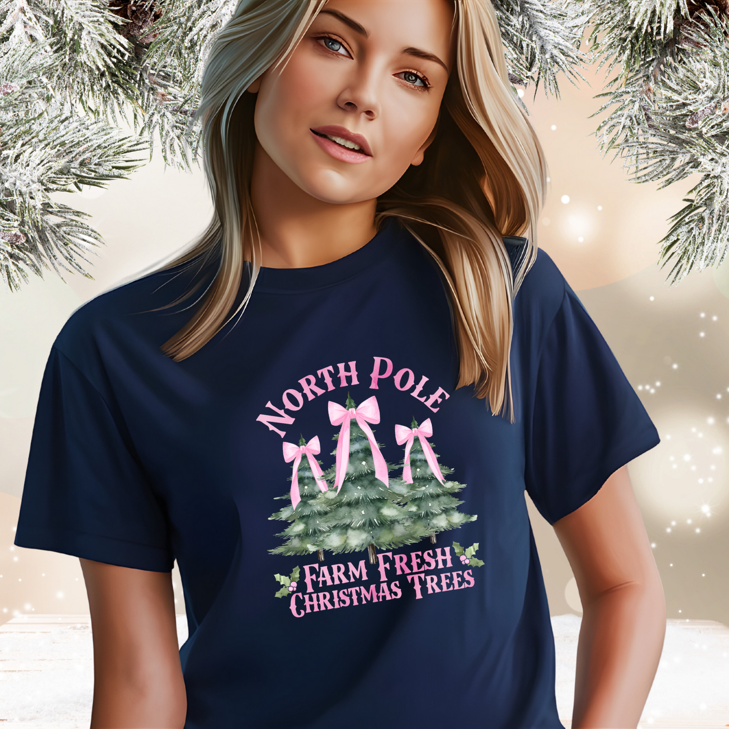 North Pole Christmas Trees T-Shirt