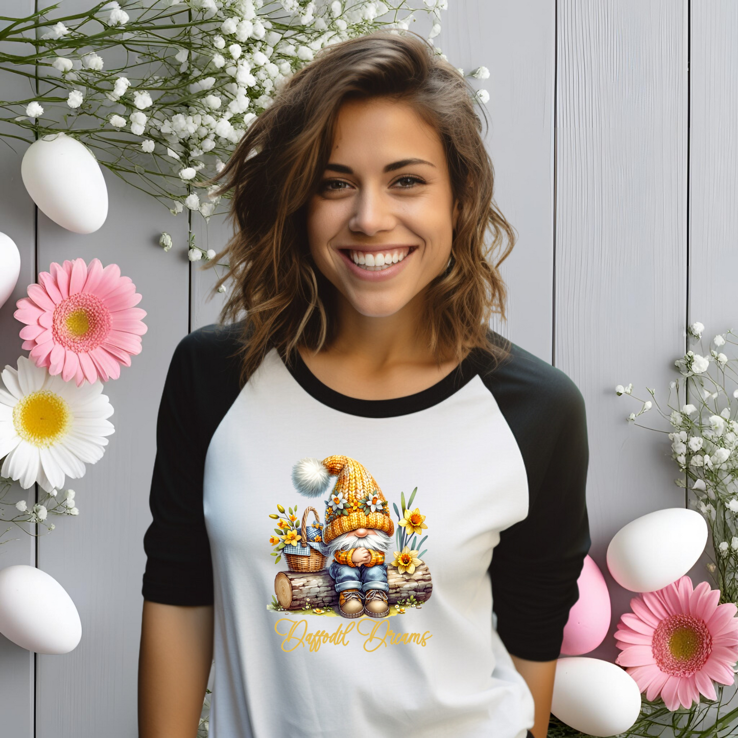 Daffodil Dreams Baseball Tee