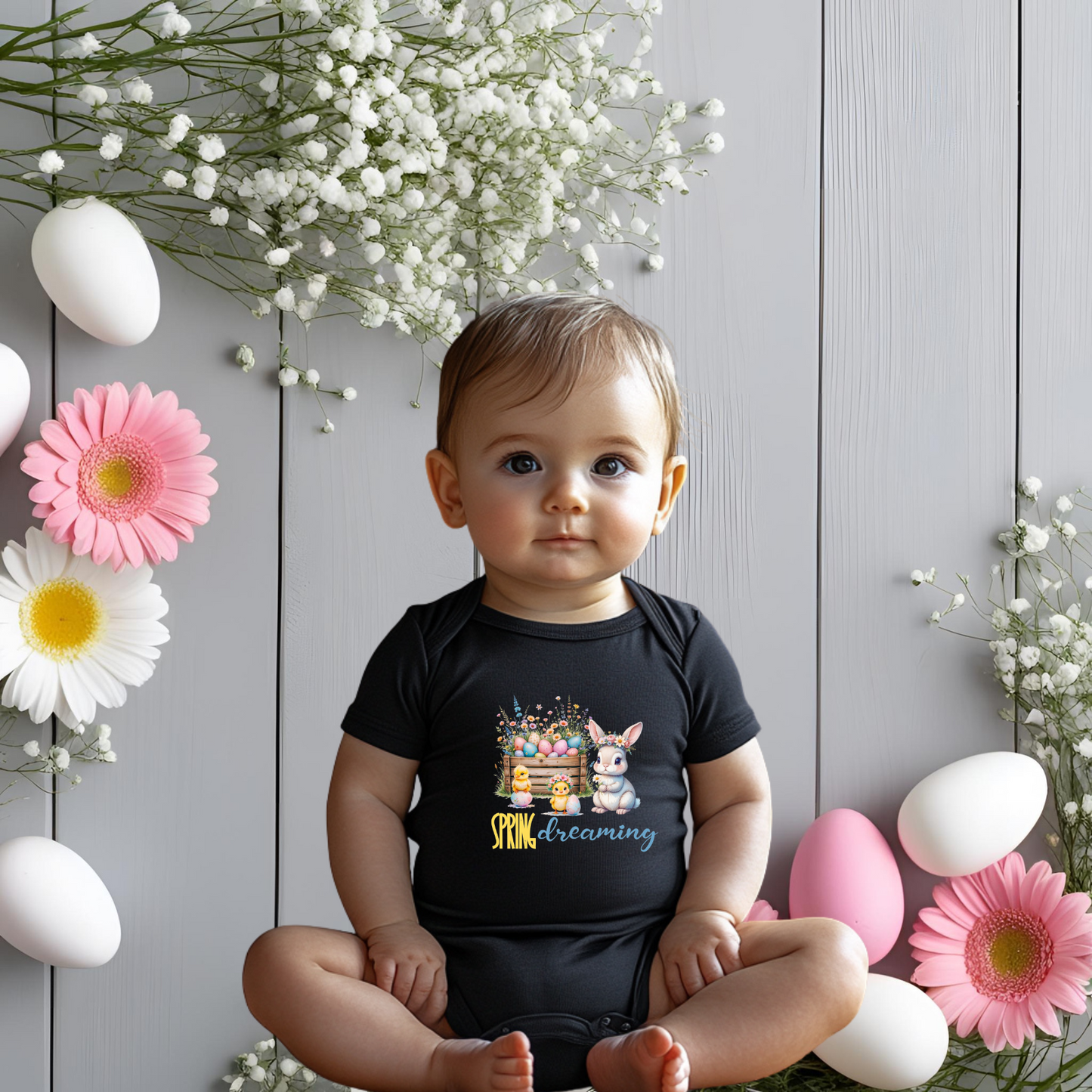 Spring Dreaming Infant Short Sleeve Onesie