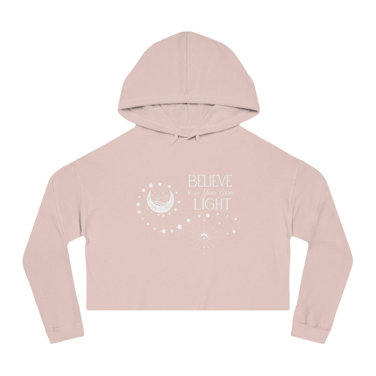 Believe In Your Own Light Crop Hoodie