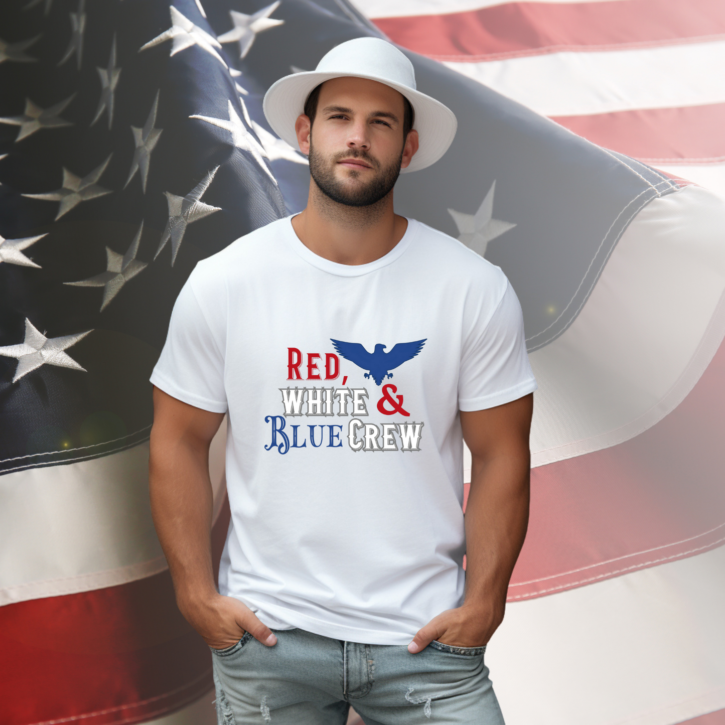 Red, White & Blue Crew T-Shirt