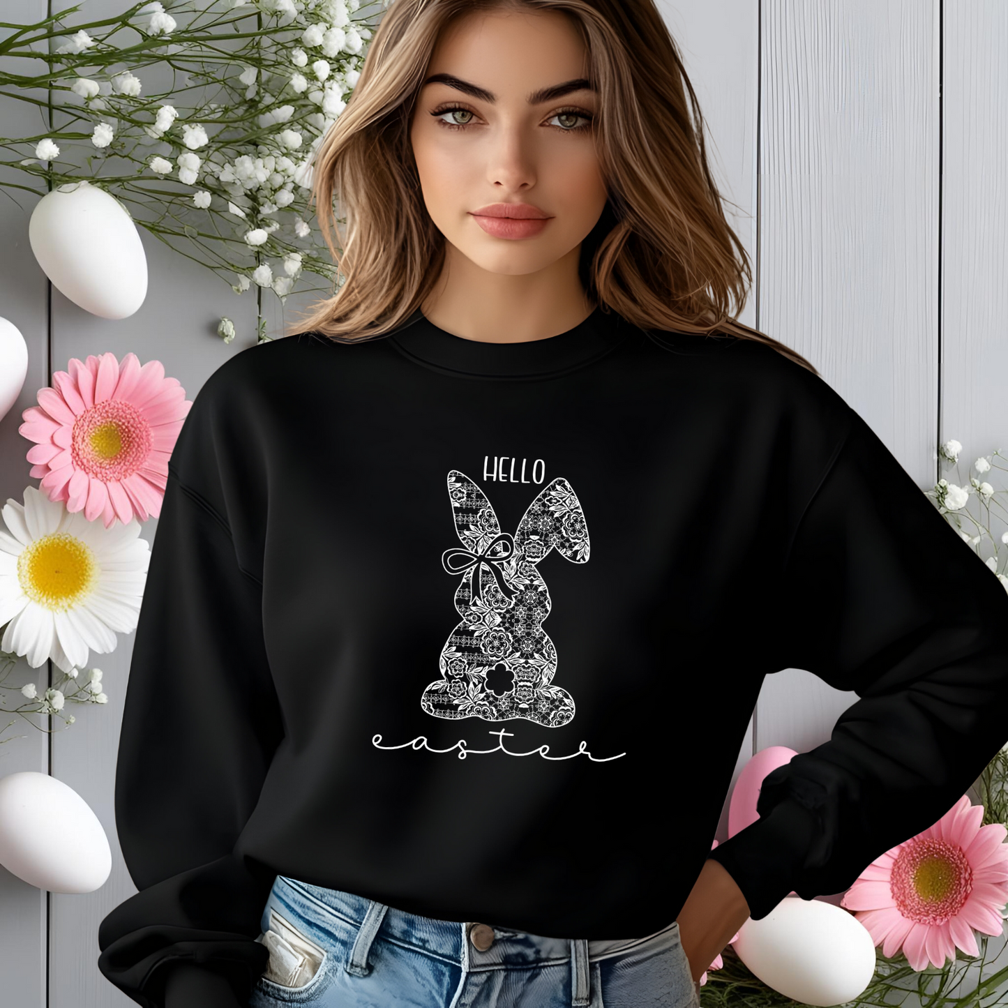 Hello Easter Pullover Hoodie