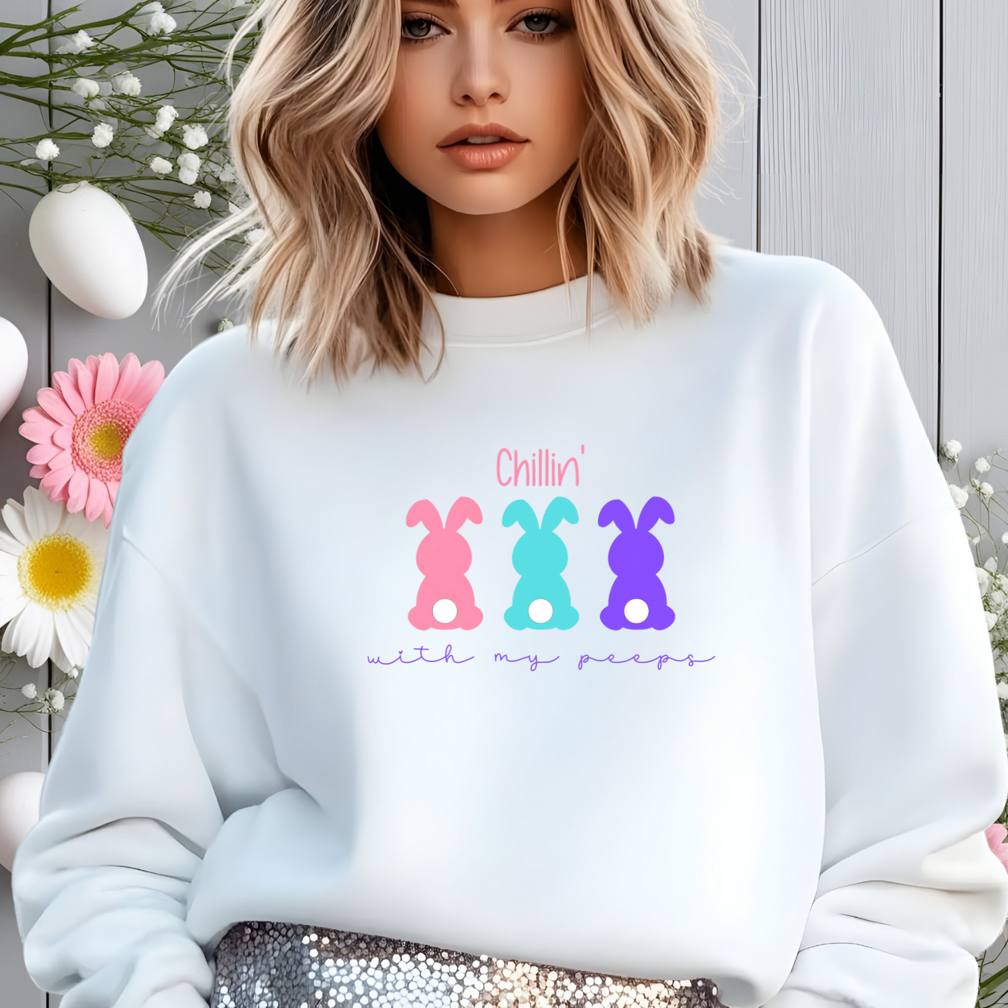 Chillin’ With My Peeps Crewneck Sweatshirt