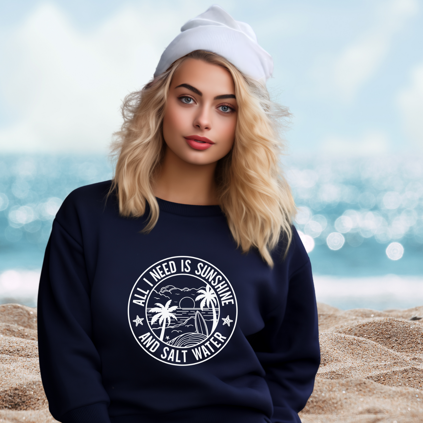 Sunshine and Saltwater Crewneck Sweatshirt
