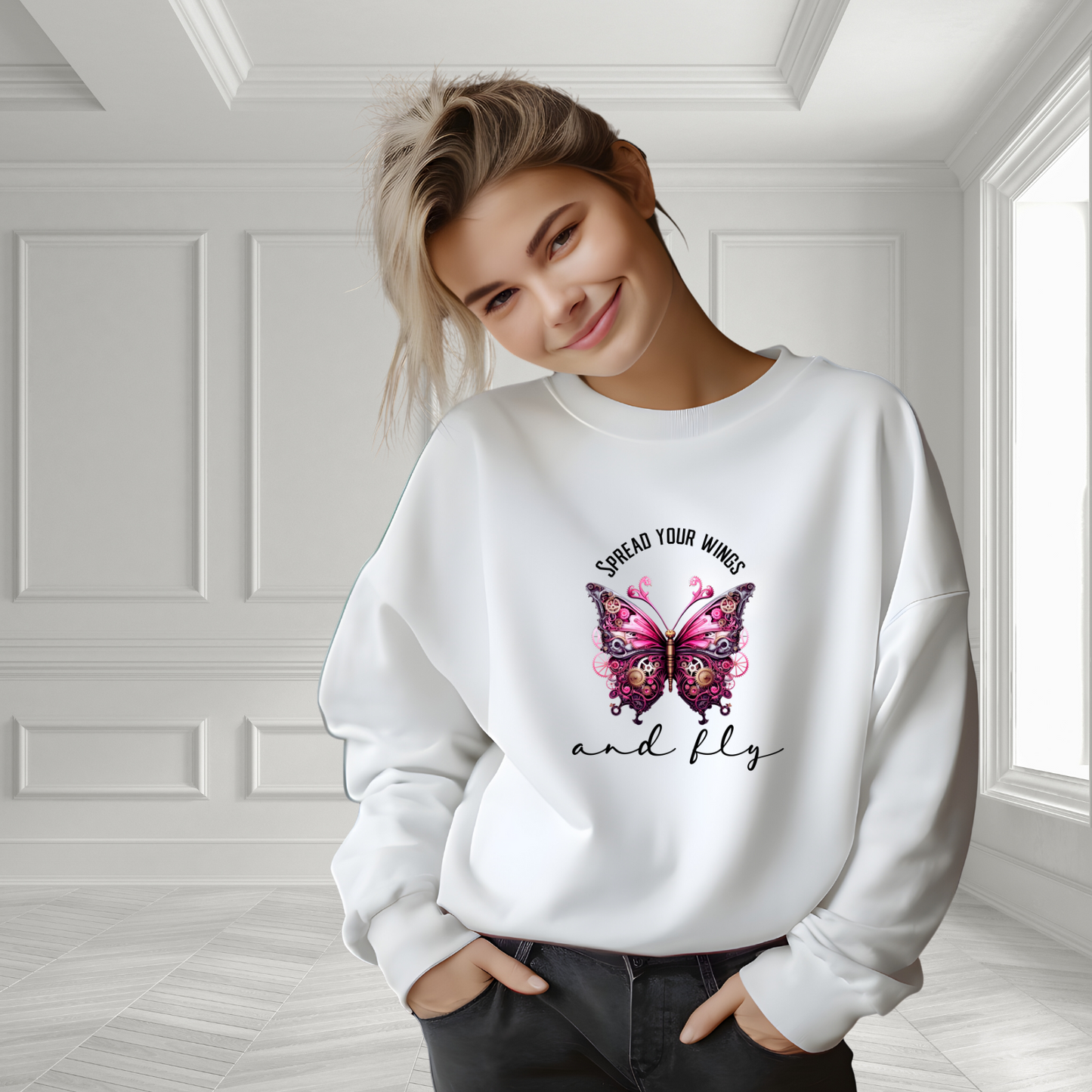 Spread Your Wings And Fly Crewneck Sweatshirt