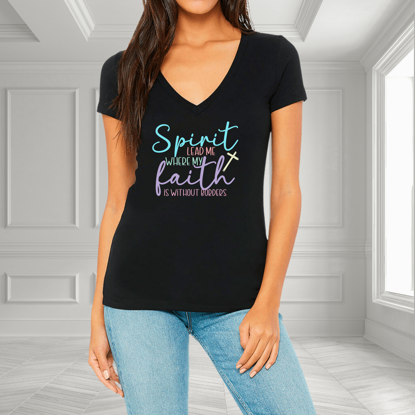 Spirit Lead Me V-Neck T-Shirt