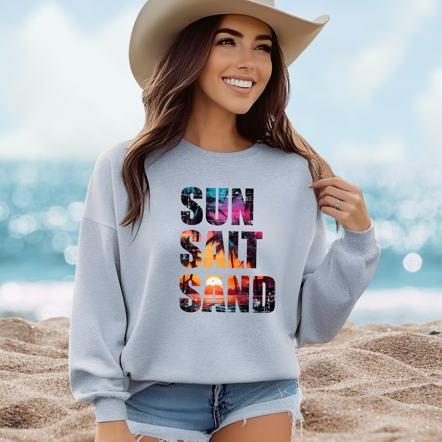 Sun Salt And Sand Crewneck Sweatshirt
