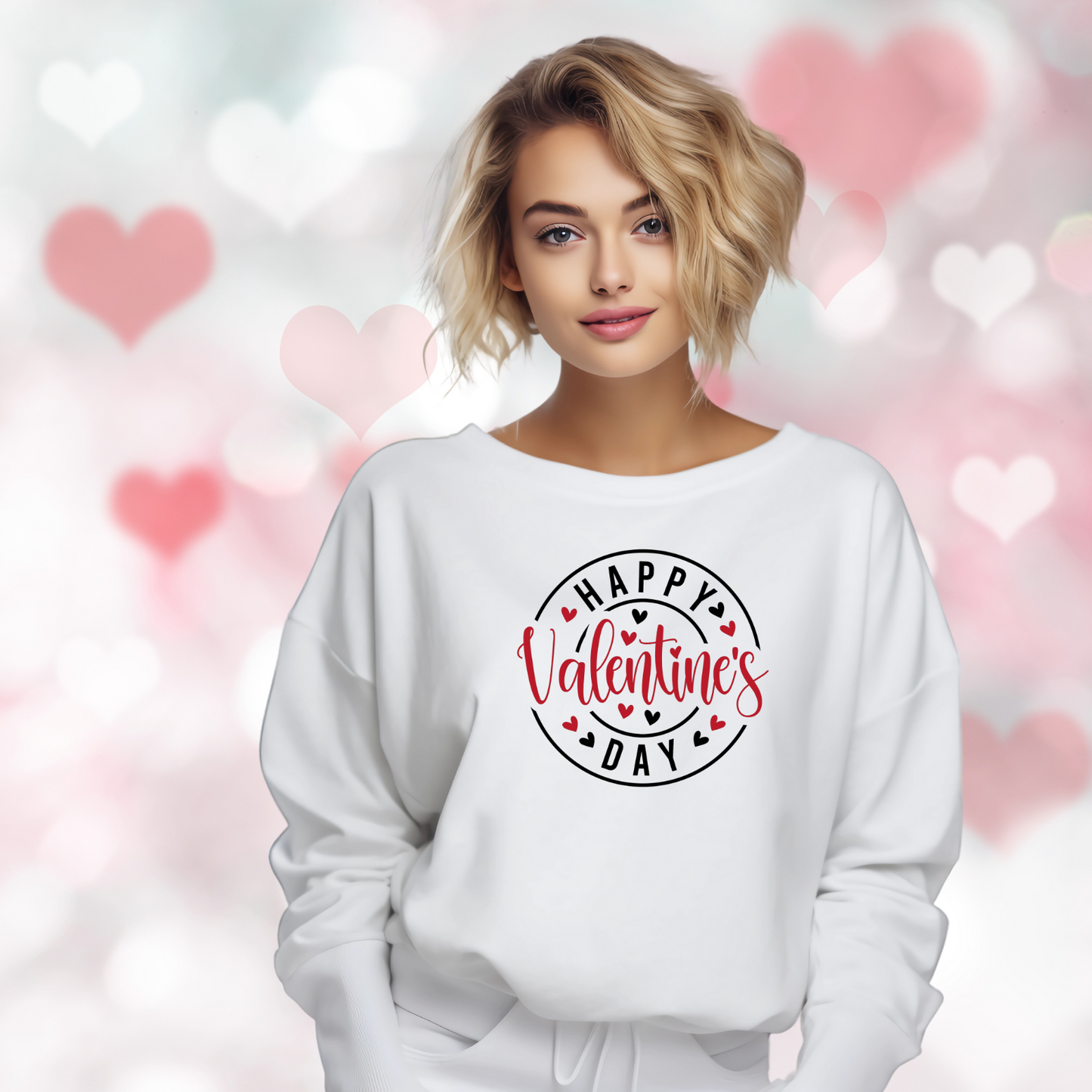 Happy Valentine’s Day Crewneck Sweatshirt