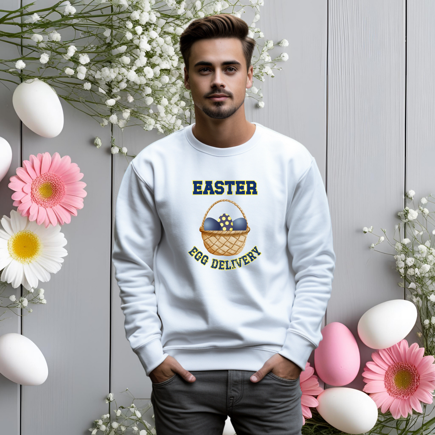 Easter Egg Delivery Crewneck Sweatshirt