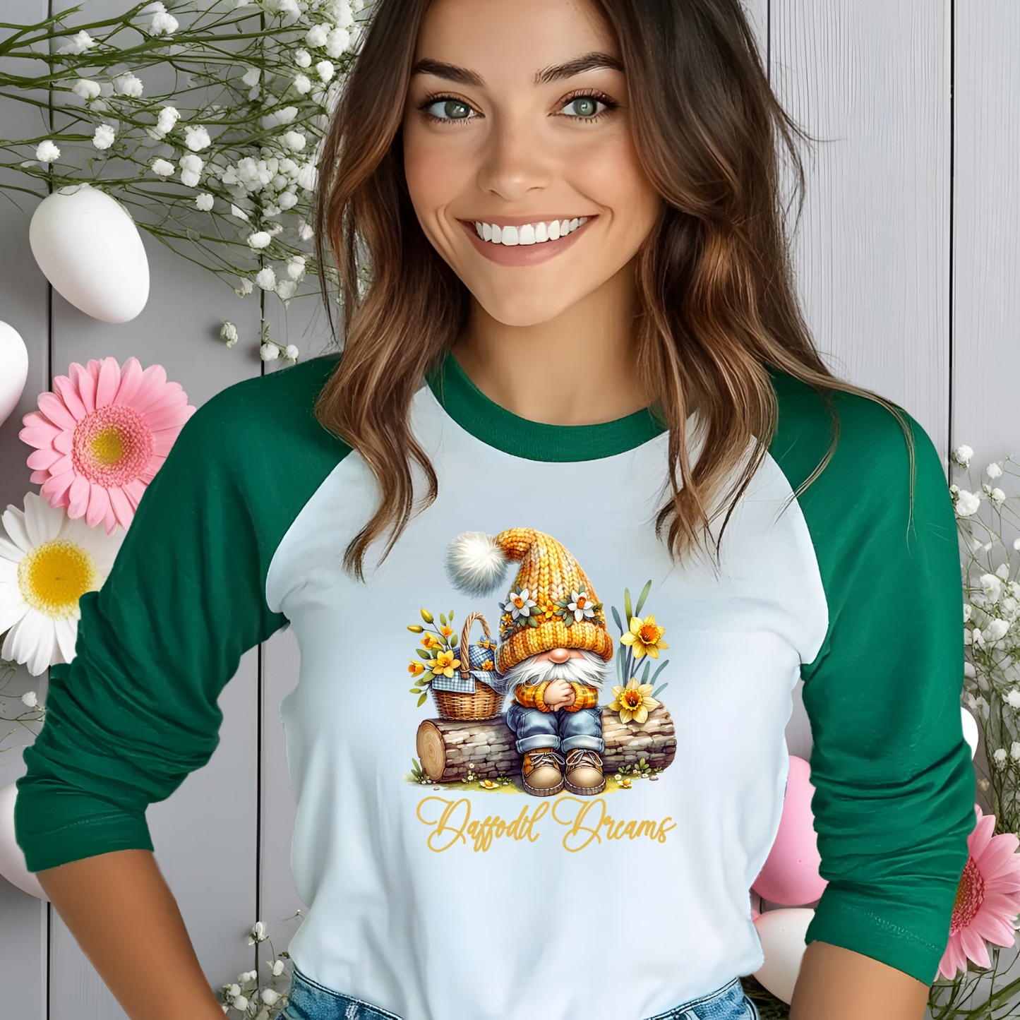 Daffodil Dreams Baseball Tee