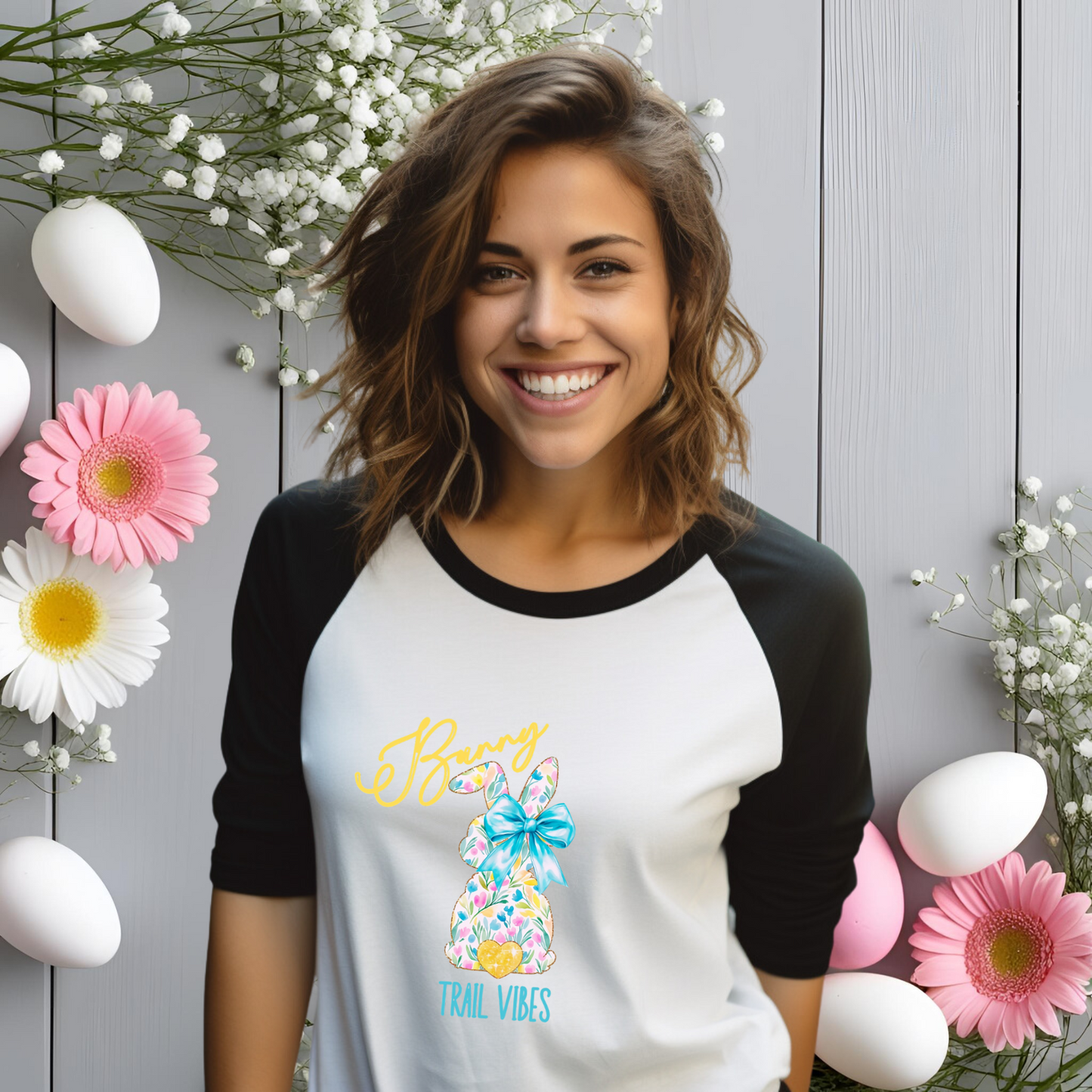 Bunny Trail Vibes Baseball Tee