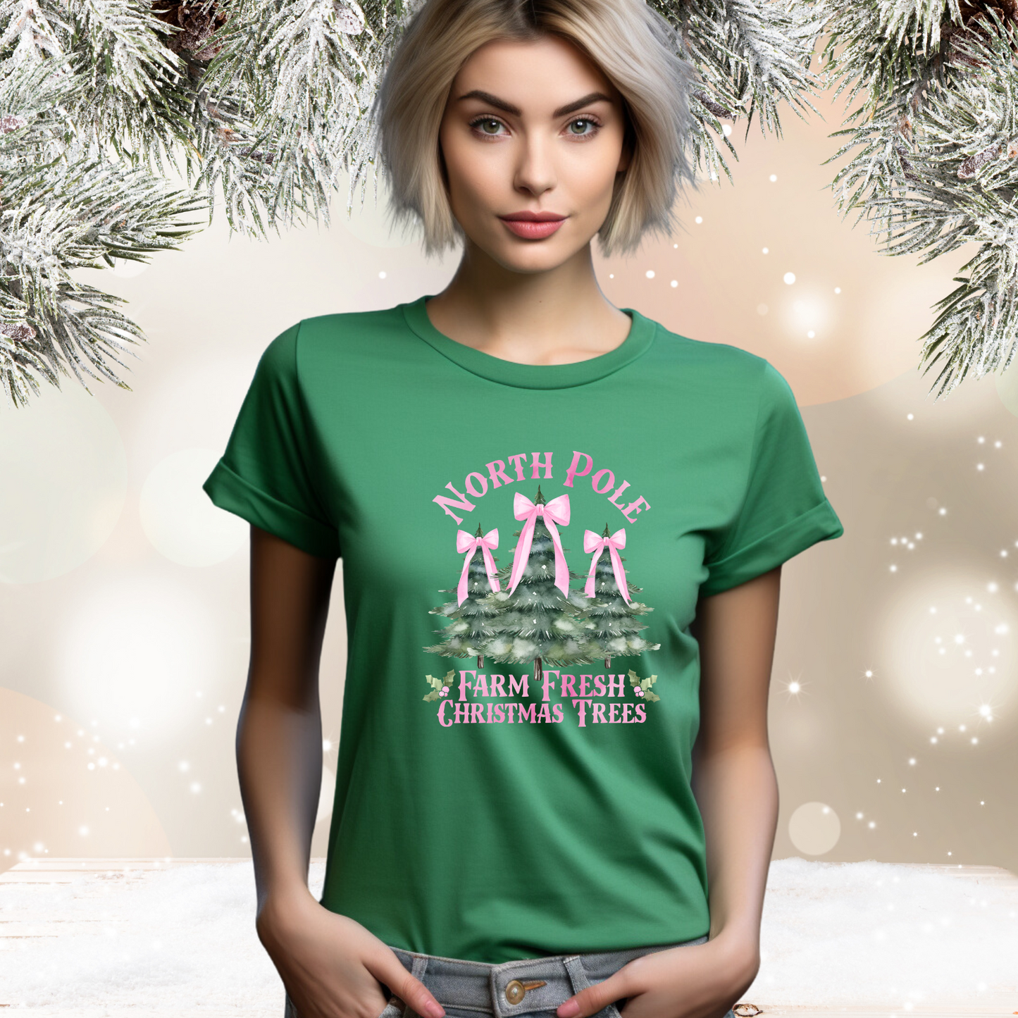 North Pole Christmas Trees T-Shirt