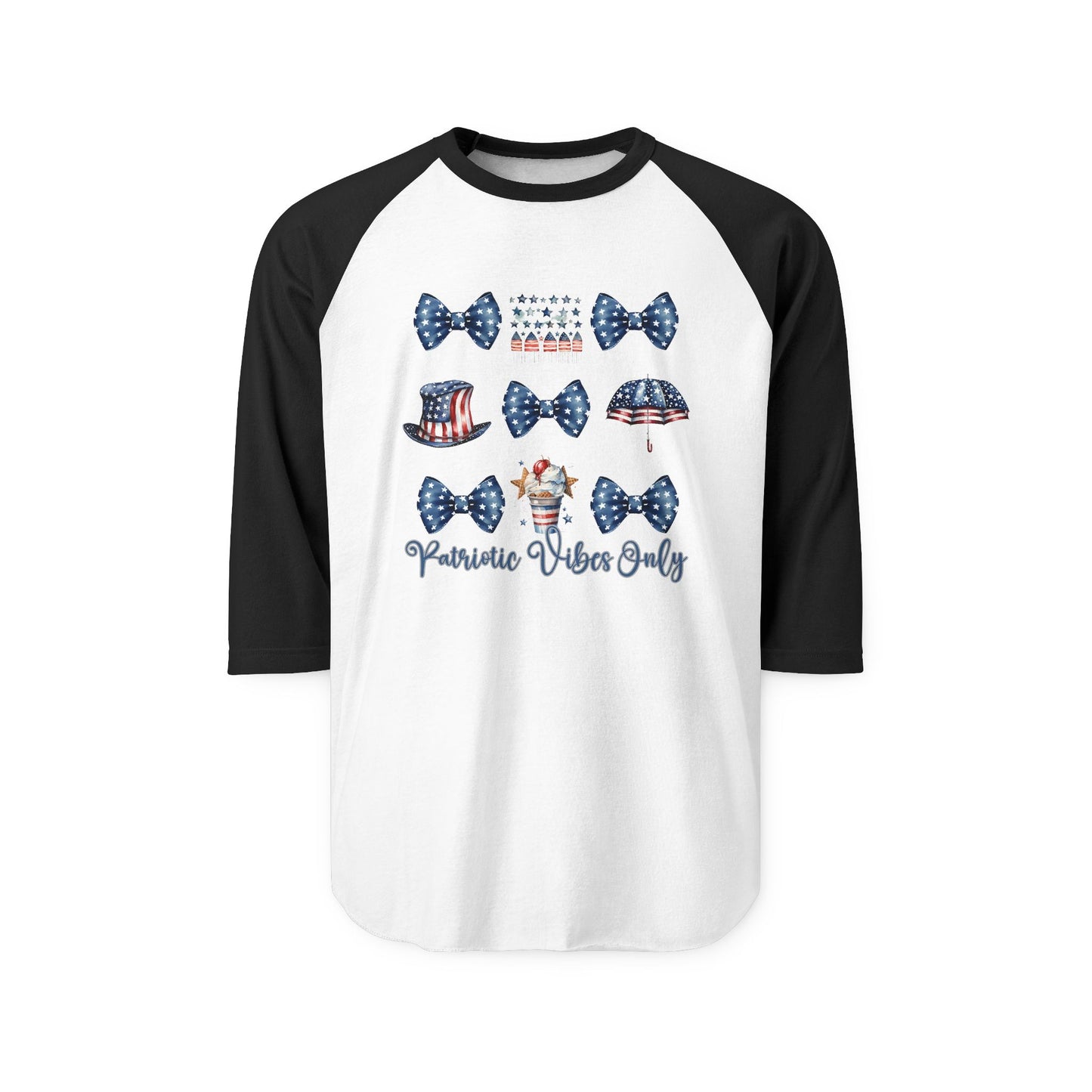 Patriotic Vibes Only Baseball Tee