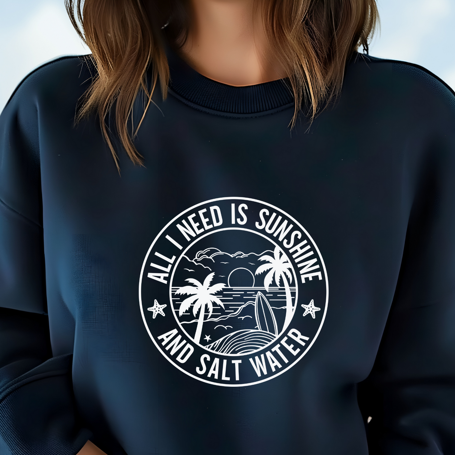 Sunshine and Saltwater Crewneck Sweatshirt