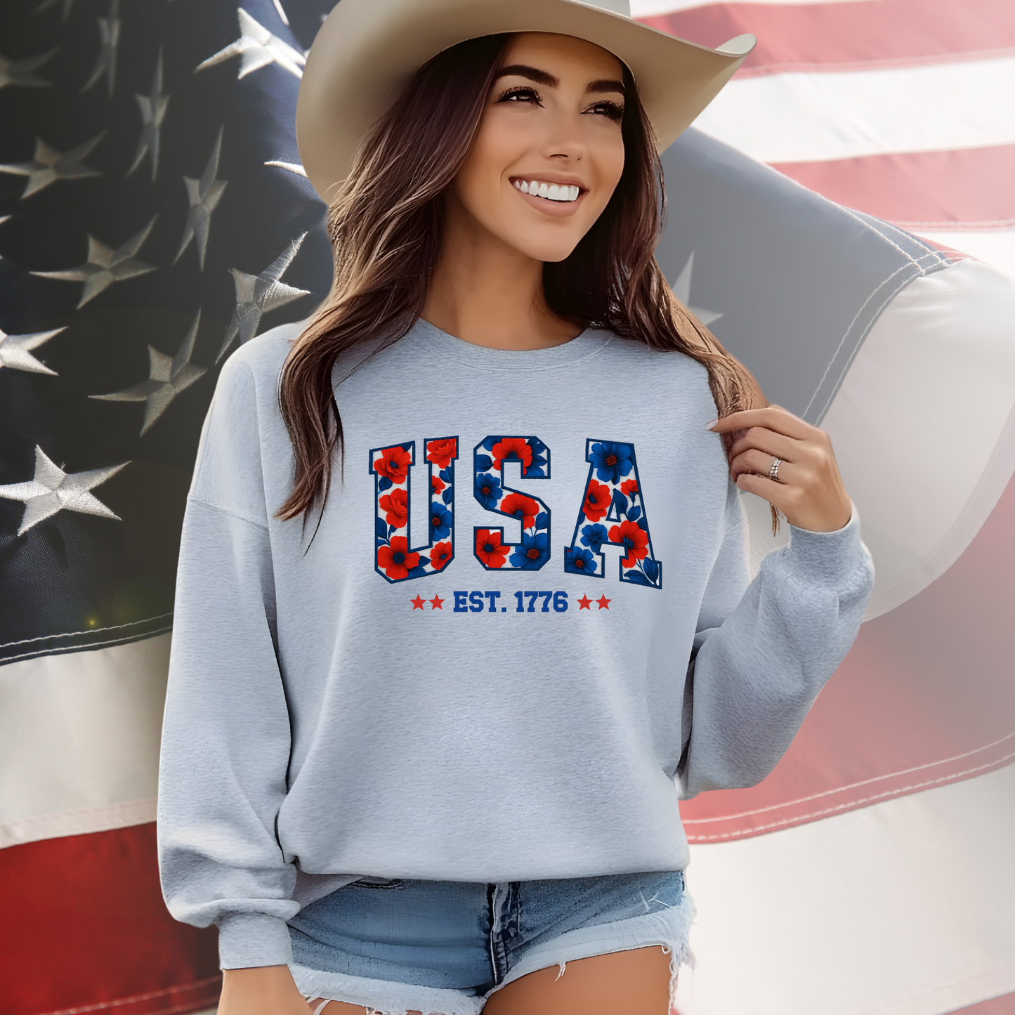 USA 1776 Crewneck Sweatshirt