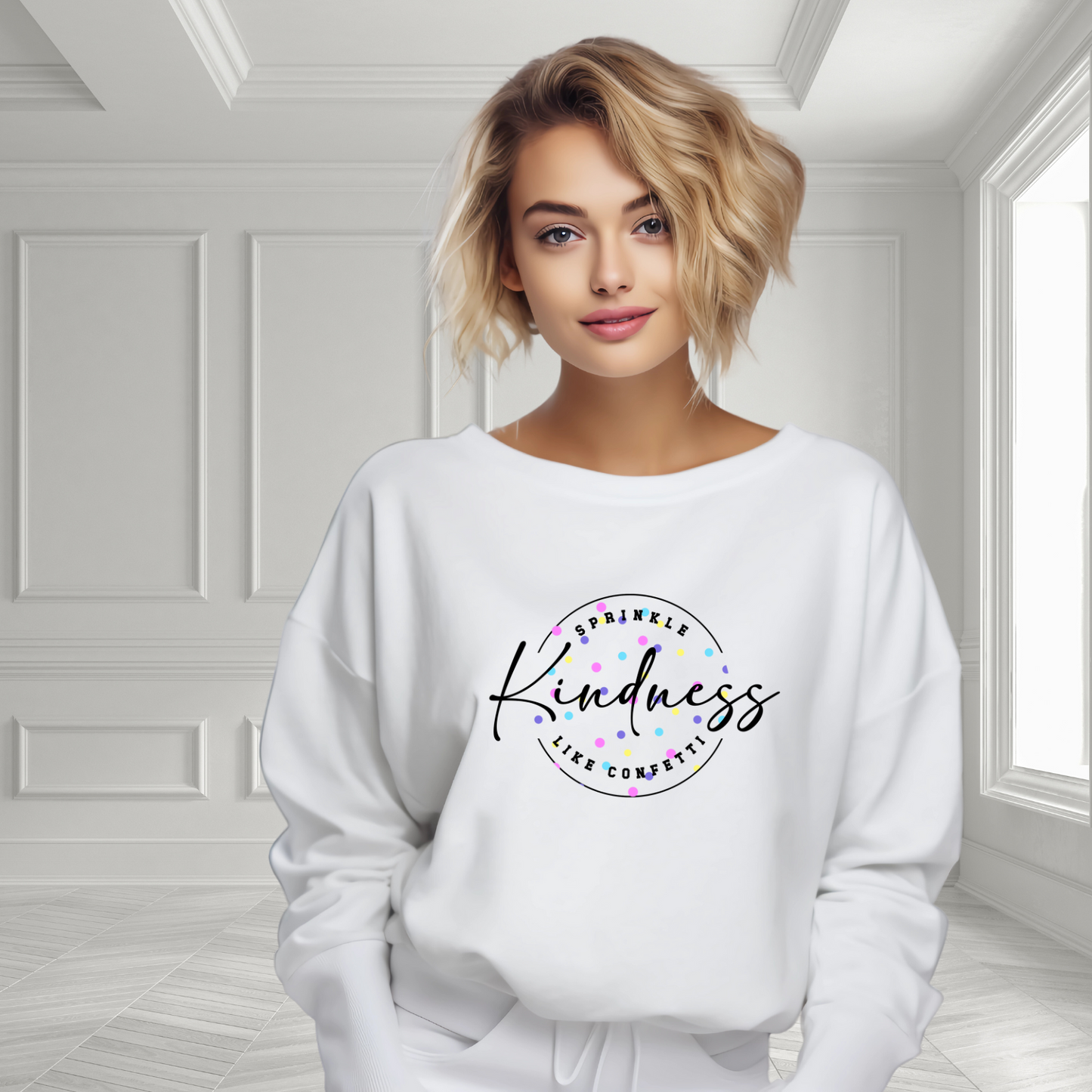 Sprinkle Kindness Like Confetti Crewneck Sweatshirt