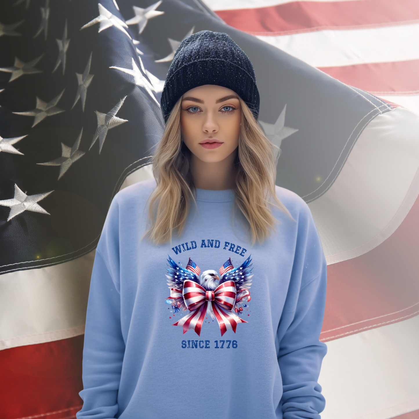 Wild And Free Since 1776 Crewneck Sweatshirt