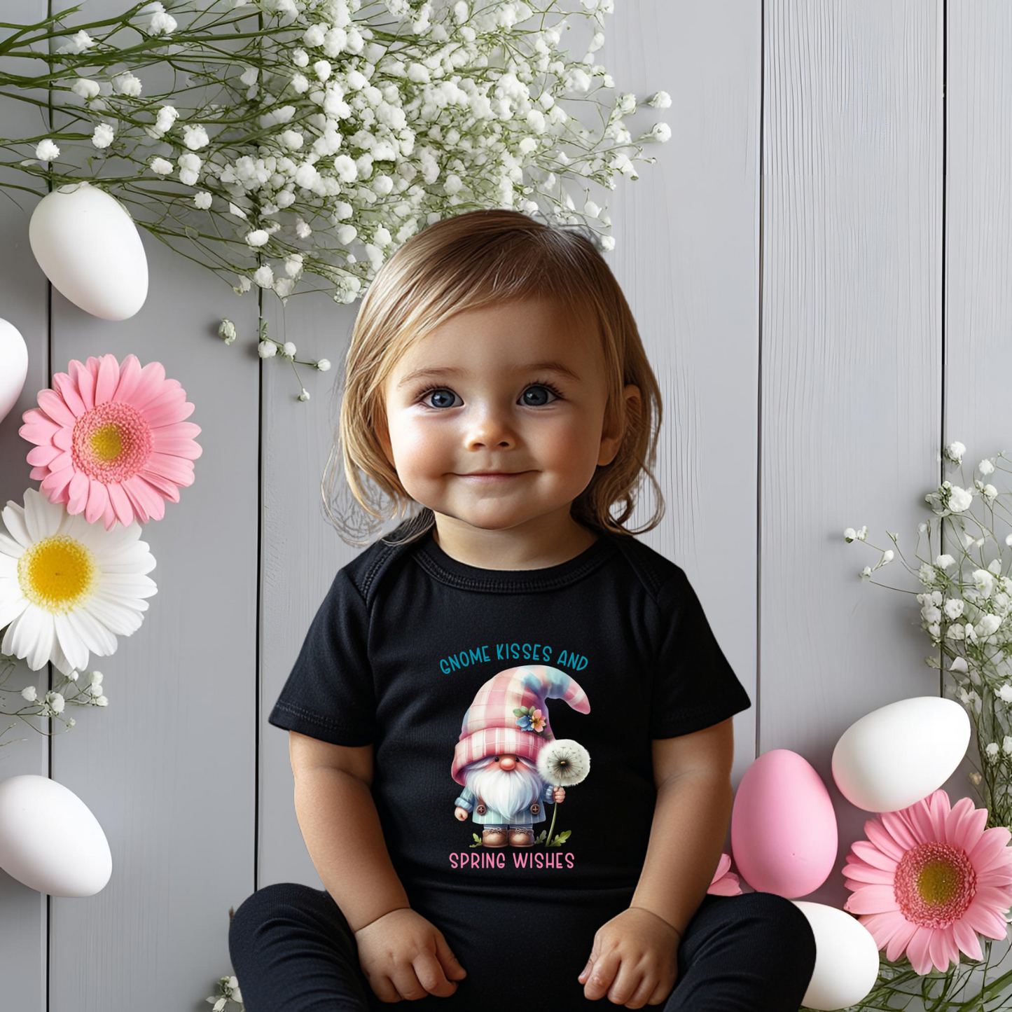 Gnome Kisses Infant Short Sleeve Onesie