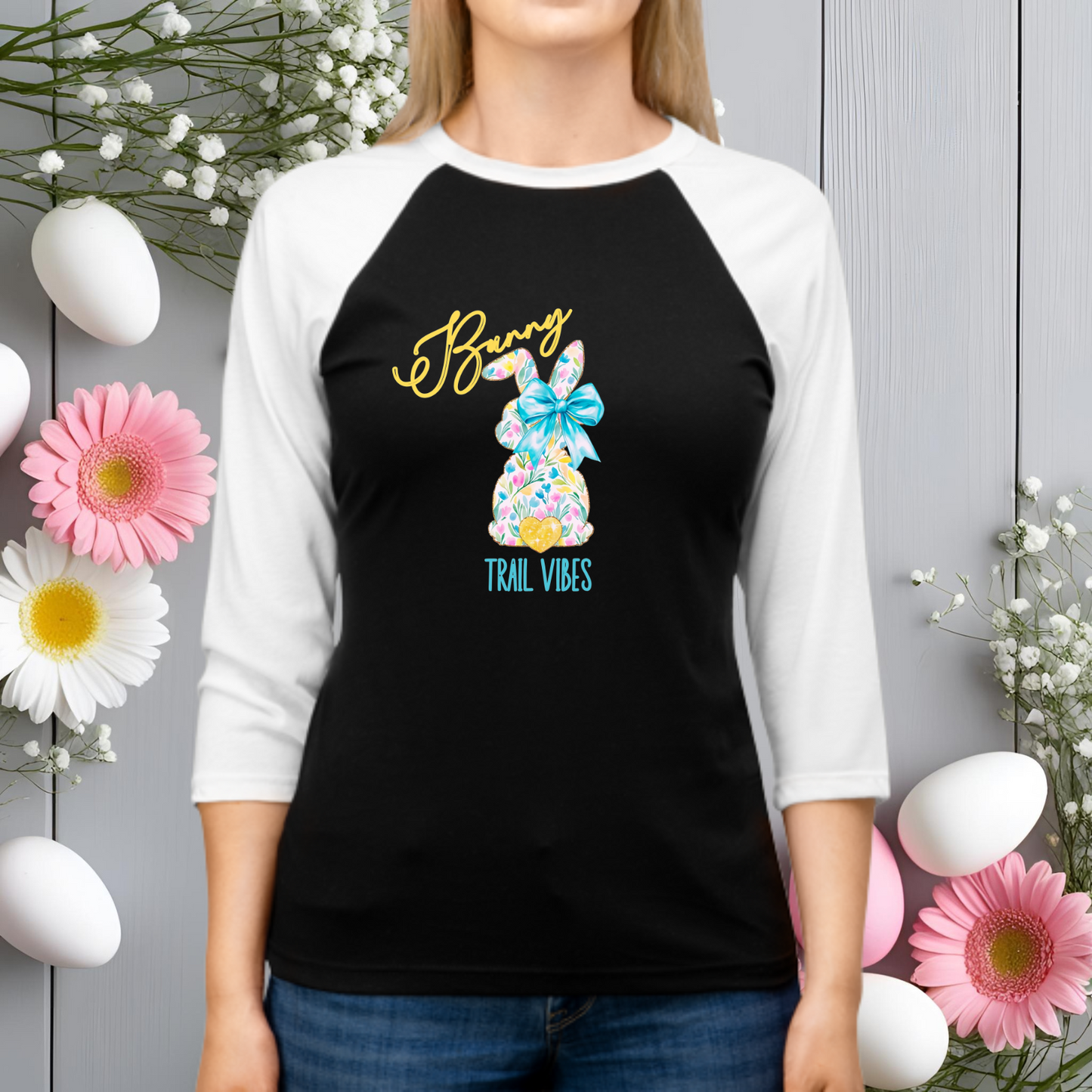 Bunny Trail Vibes Baseball Tee