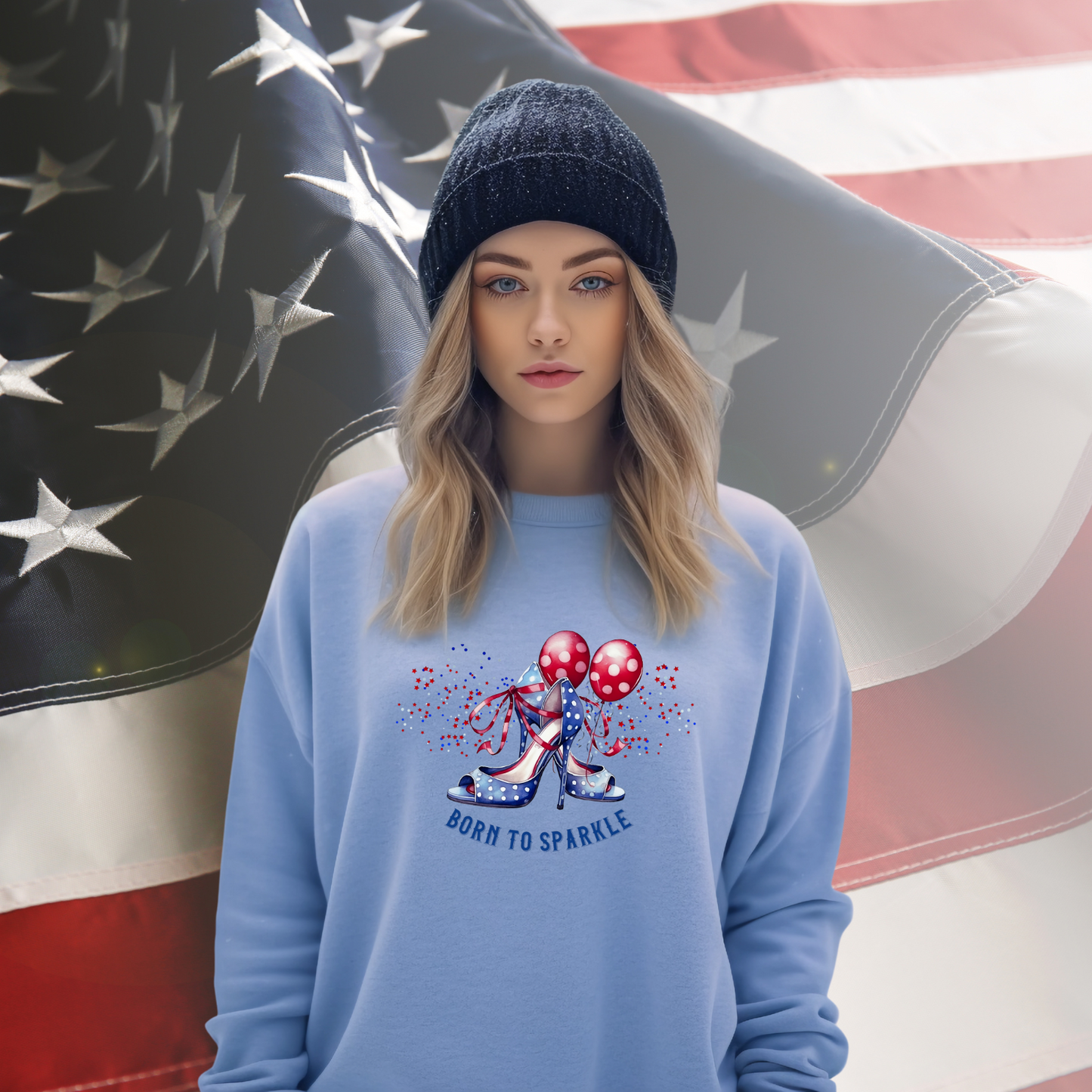 Born To Sparkle Crewneck Sweatshirt
