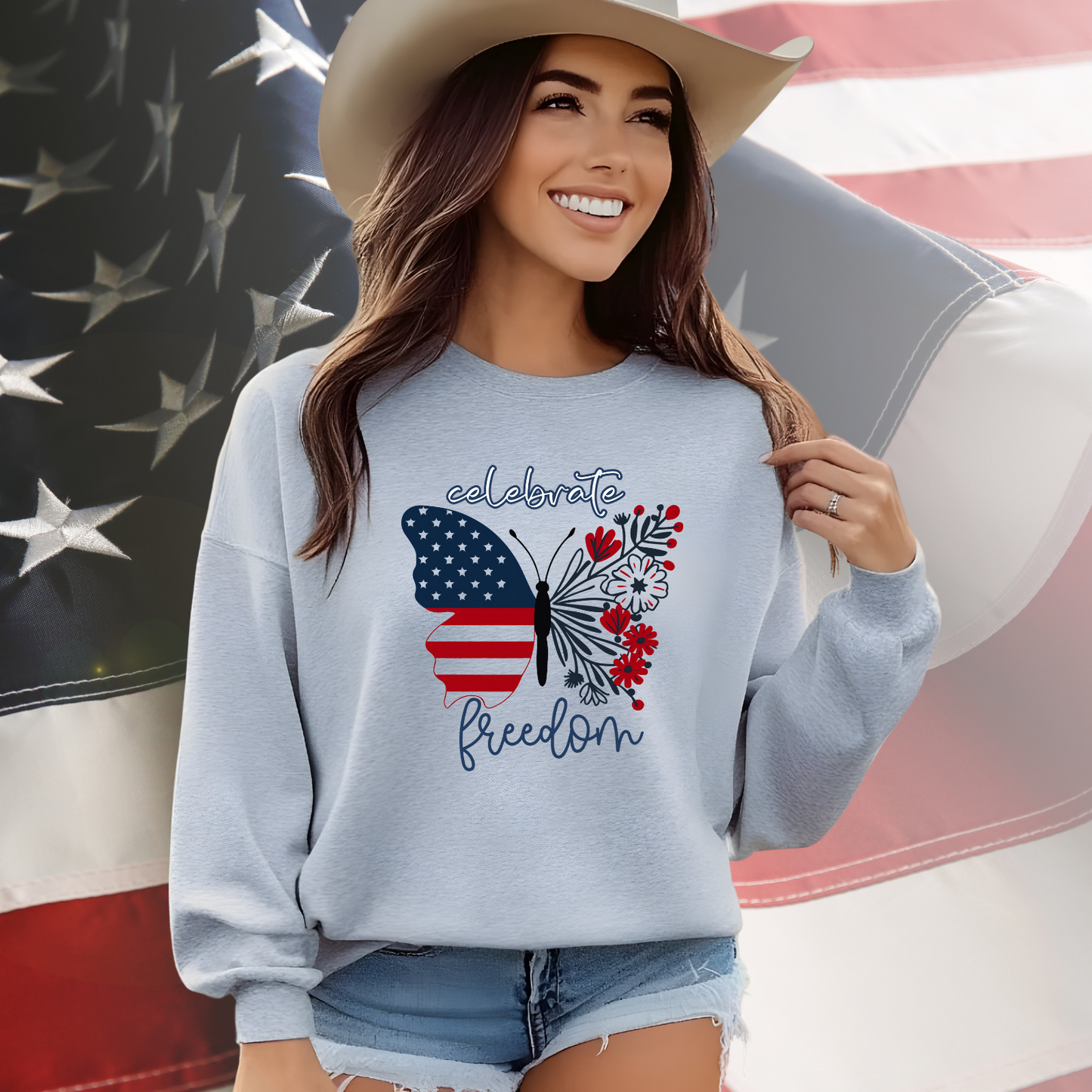 Celebrate Freedom Crewneck Sweatshirt