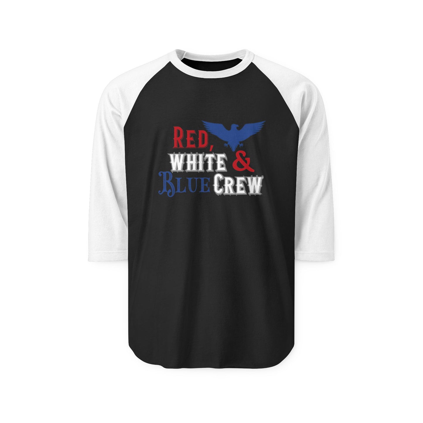Red, White & Blue Crew Baseball Tee