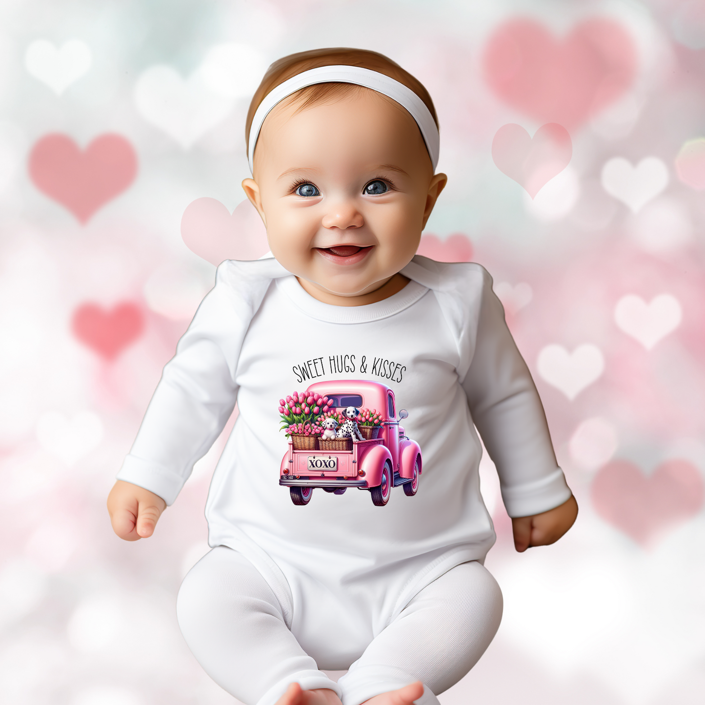 Sweet Hugs & Kisses Long Sleeve Onesie