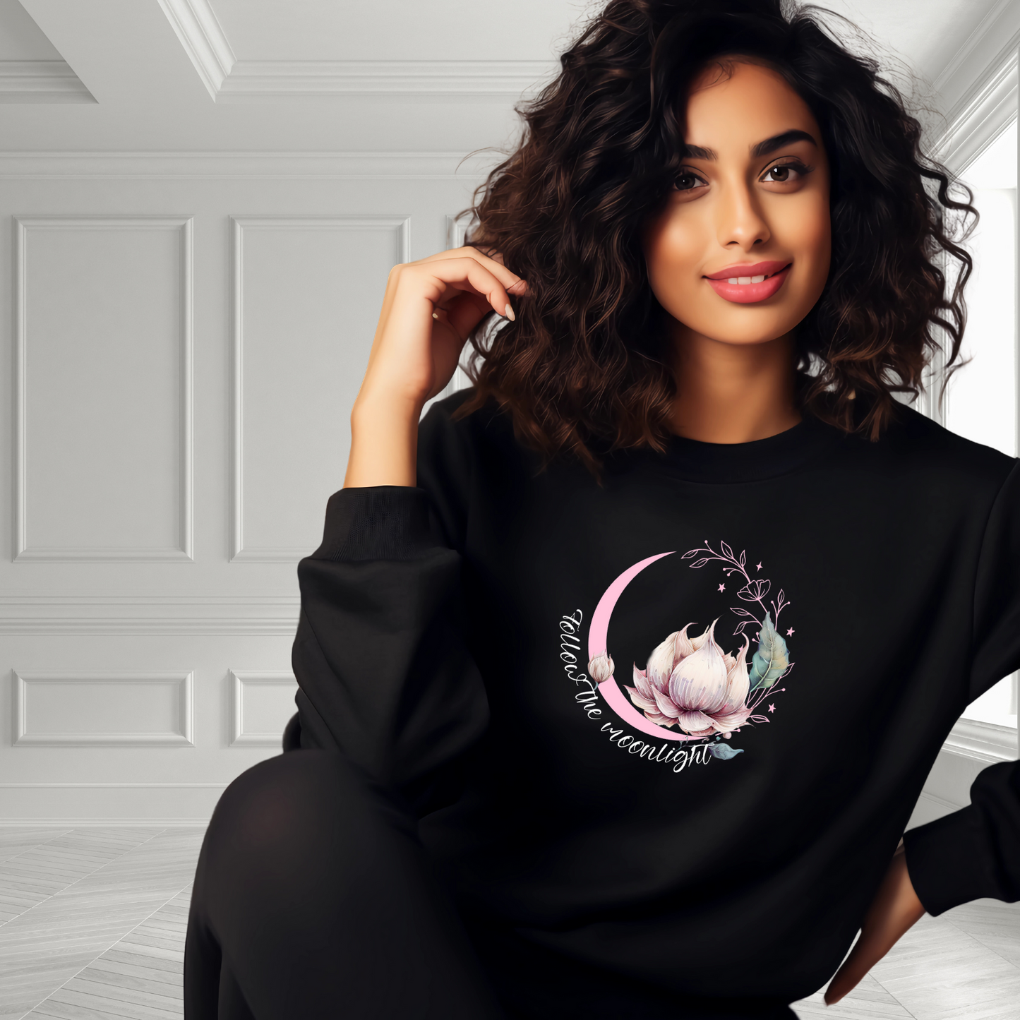 Follow The Moonlight Crewneck Sweatshirt