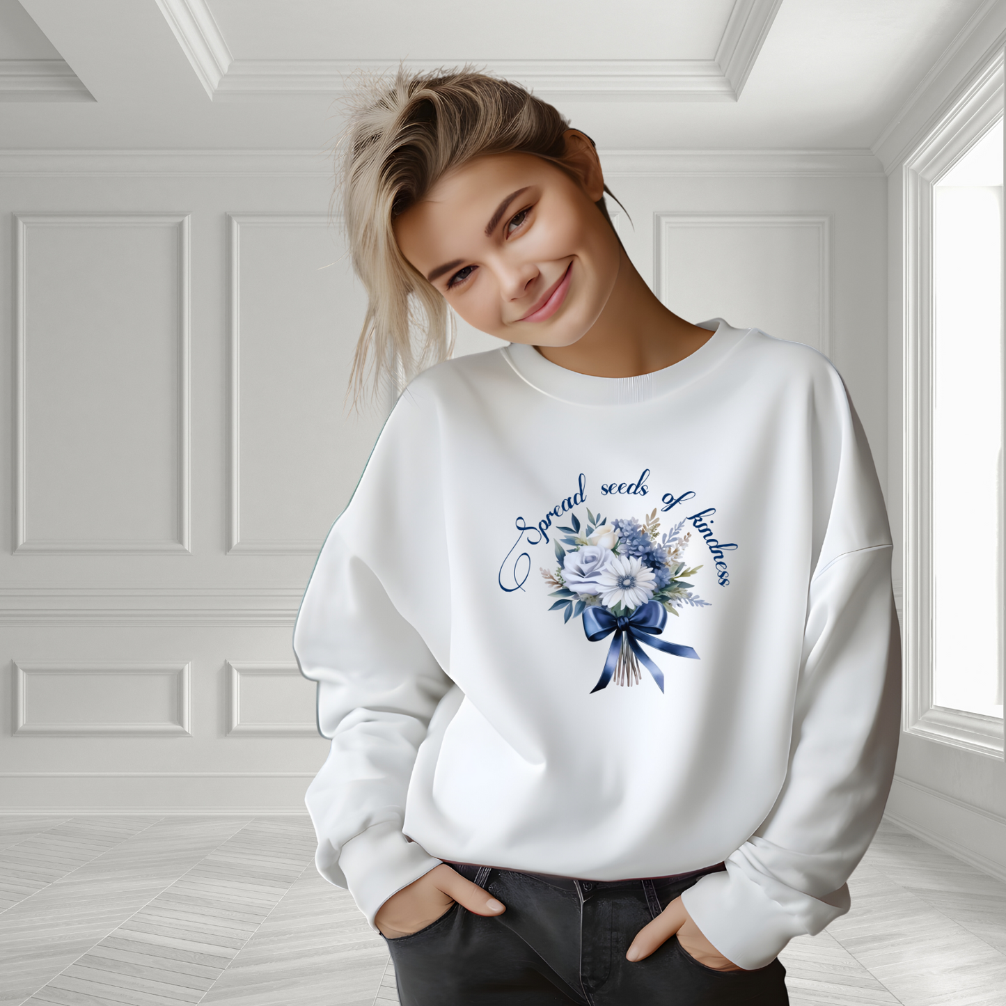 Spread Seeds Of Kindness Crewneck Sweatshirt