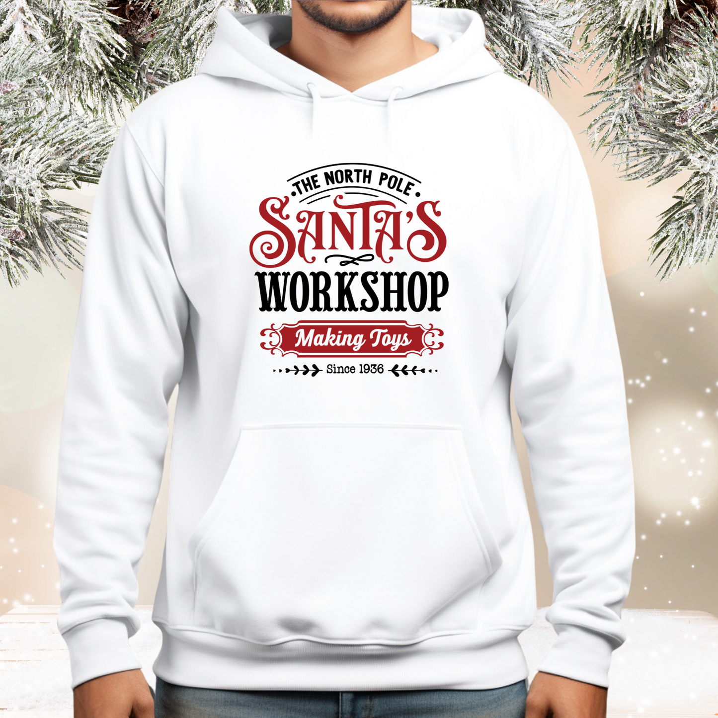 Santa’s Workshop Pullover Hoodie