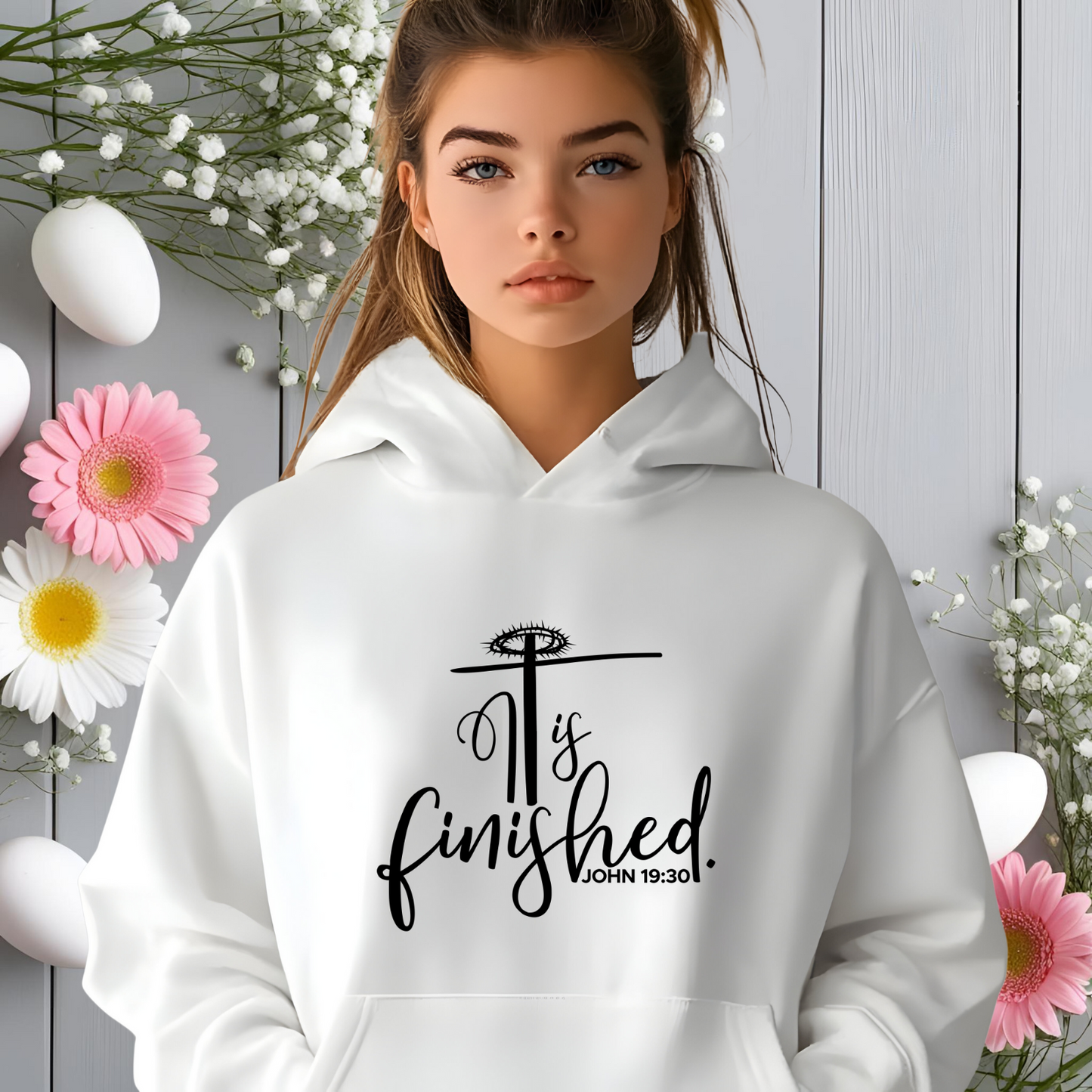 It Is Finished John 19:30 Crewneck Sweatshirt