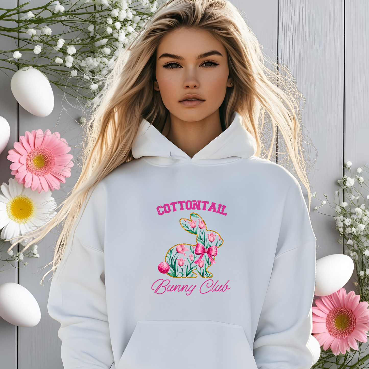 Cottontail Bunny Club Pullover Hoodie