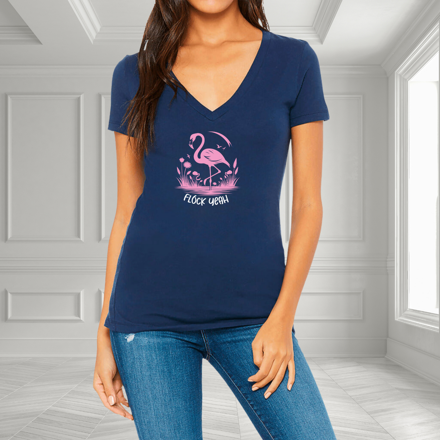 Flock Yeah V-Neck T-Shirt