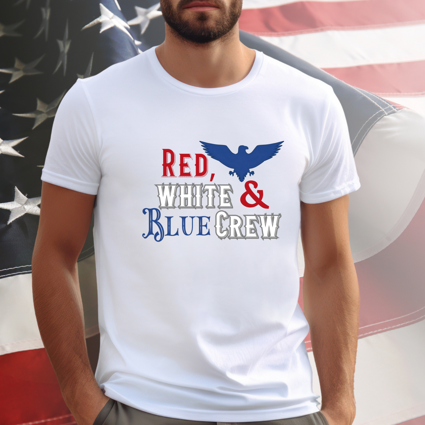 Red, White & Blue Crew T-Shirt