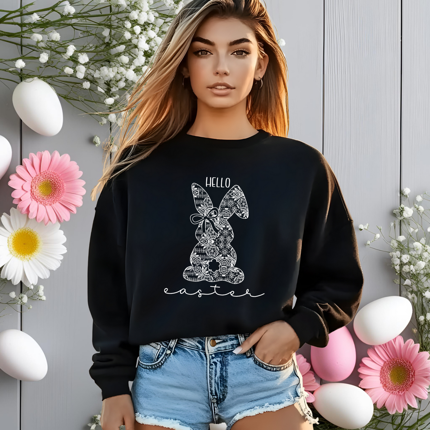 Hello Easter Pullover Hoodie