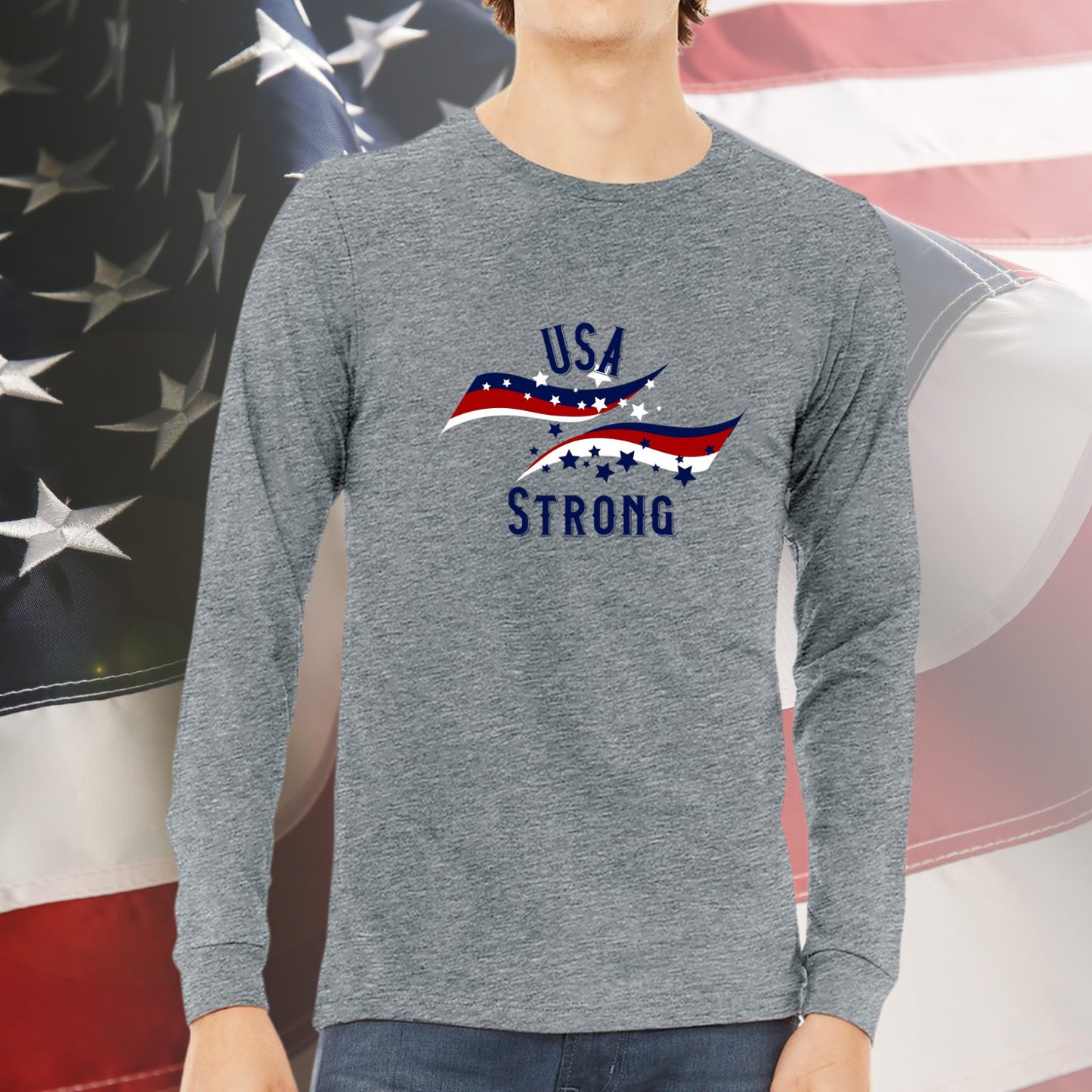 USA Strong Long Sleeve Tee