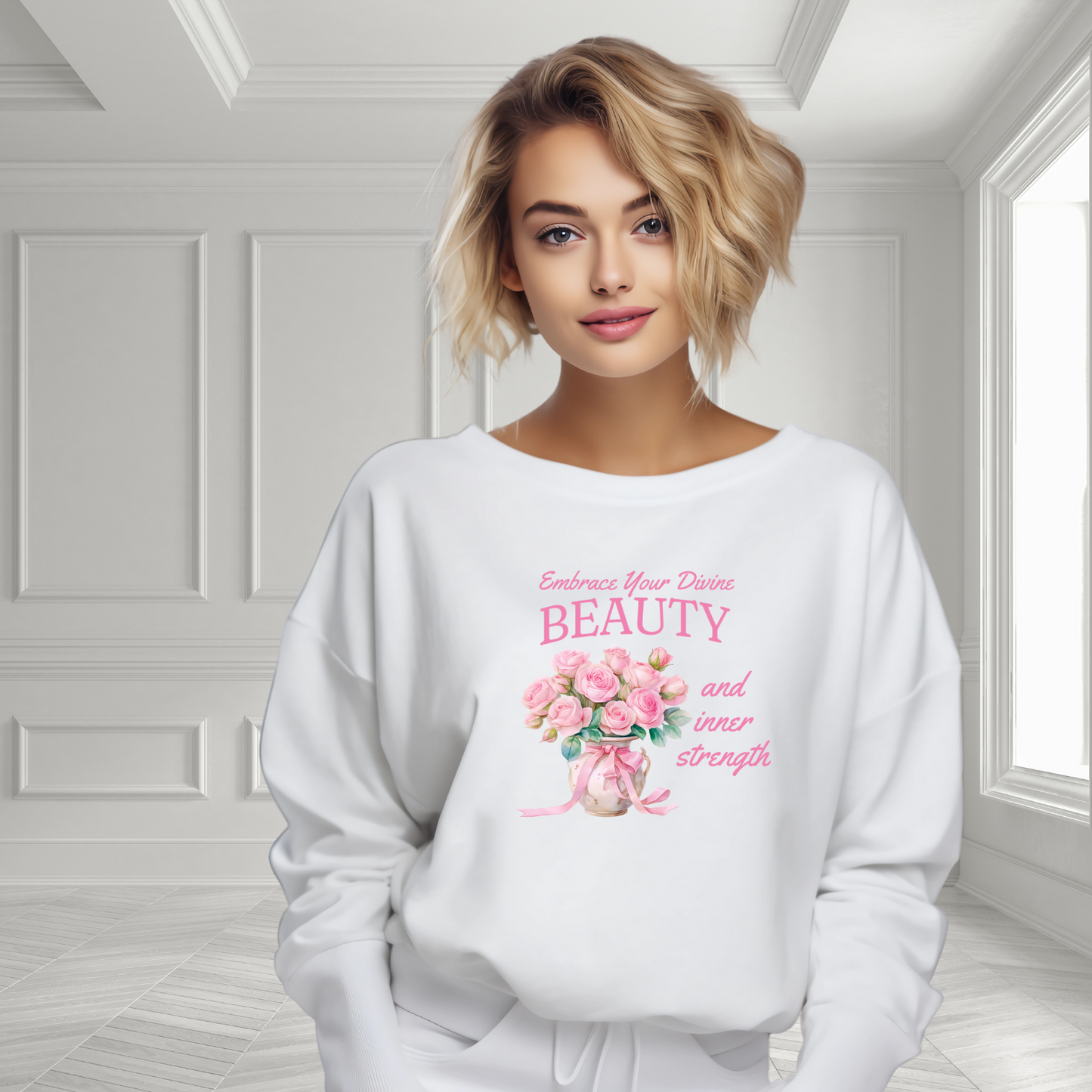 Embrace Your Divine Beauty Crewneck Sweatshirt