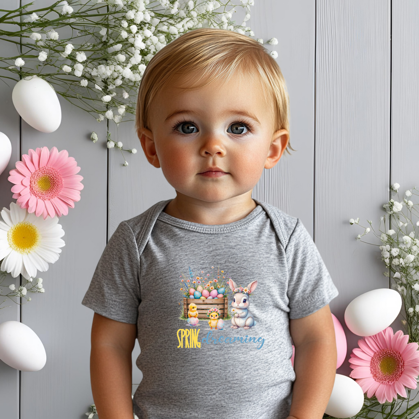 Spring Dreaming Infant Short Sleeve Onesie