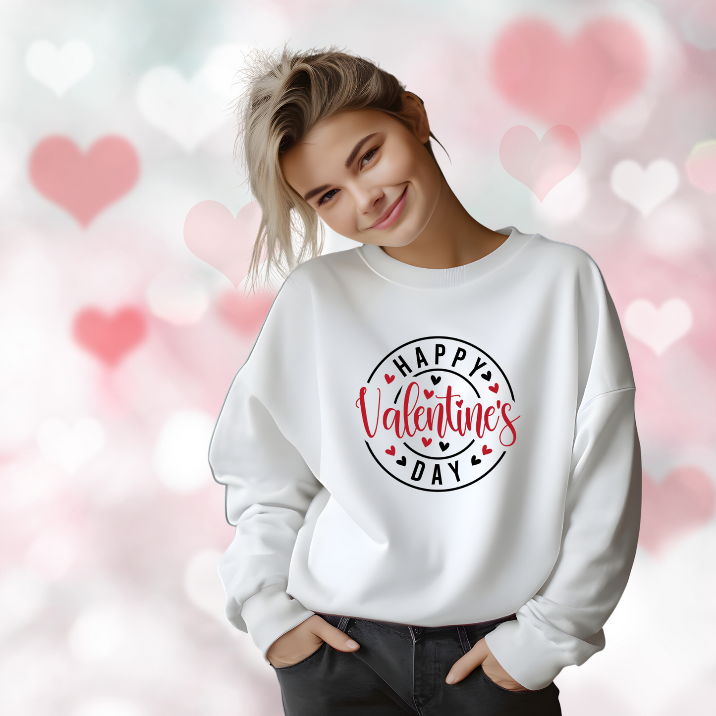 Happy Valentine’s Day Crewneck Sweatshirt