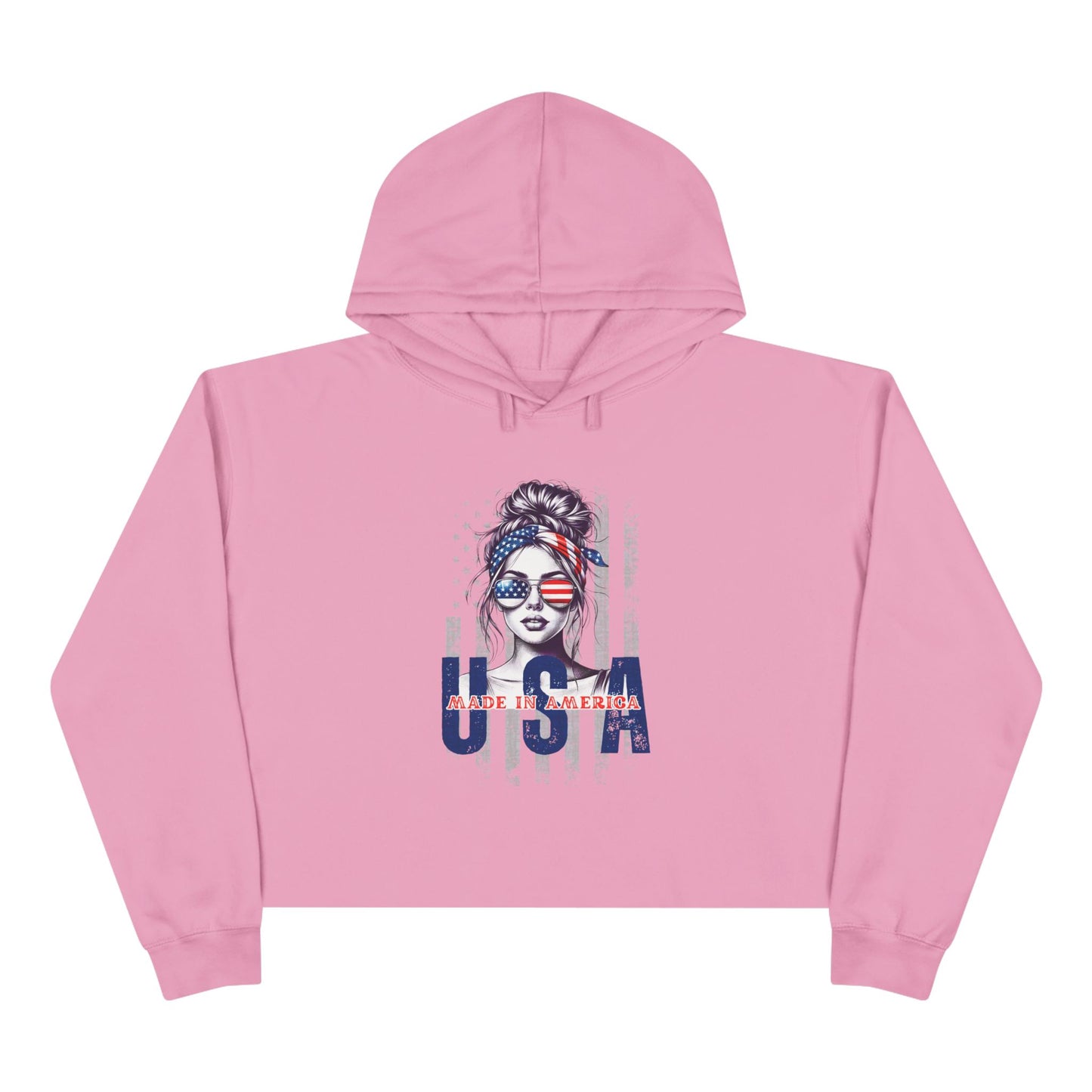 Made In America Crop Hoodie