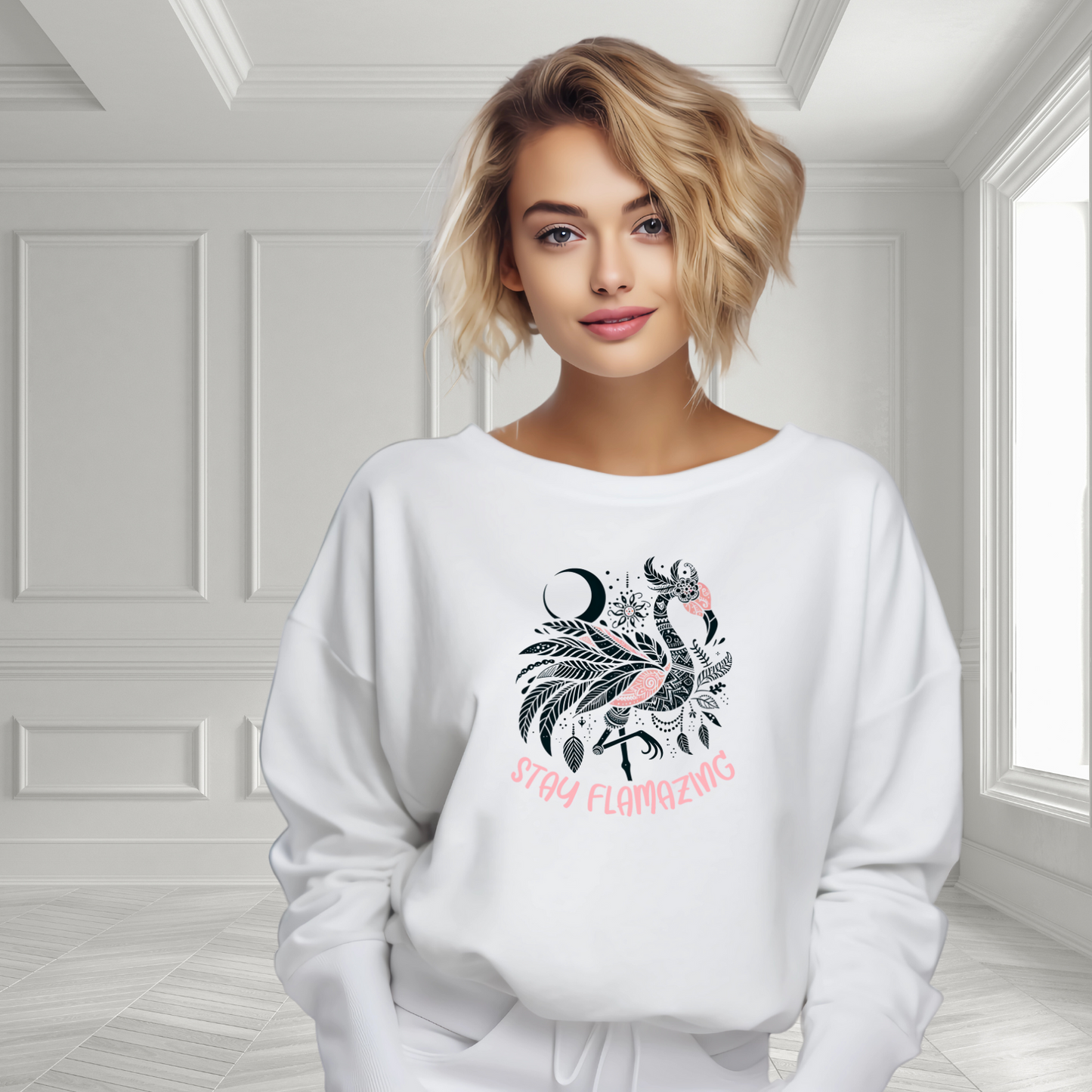 Stay Flamazing Crewneck Sweatshirt