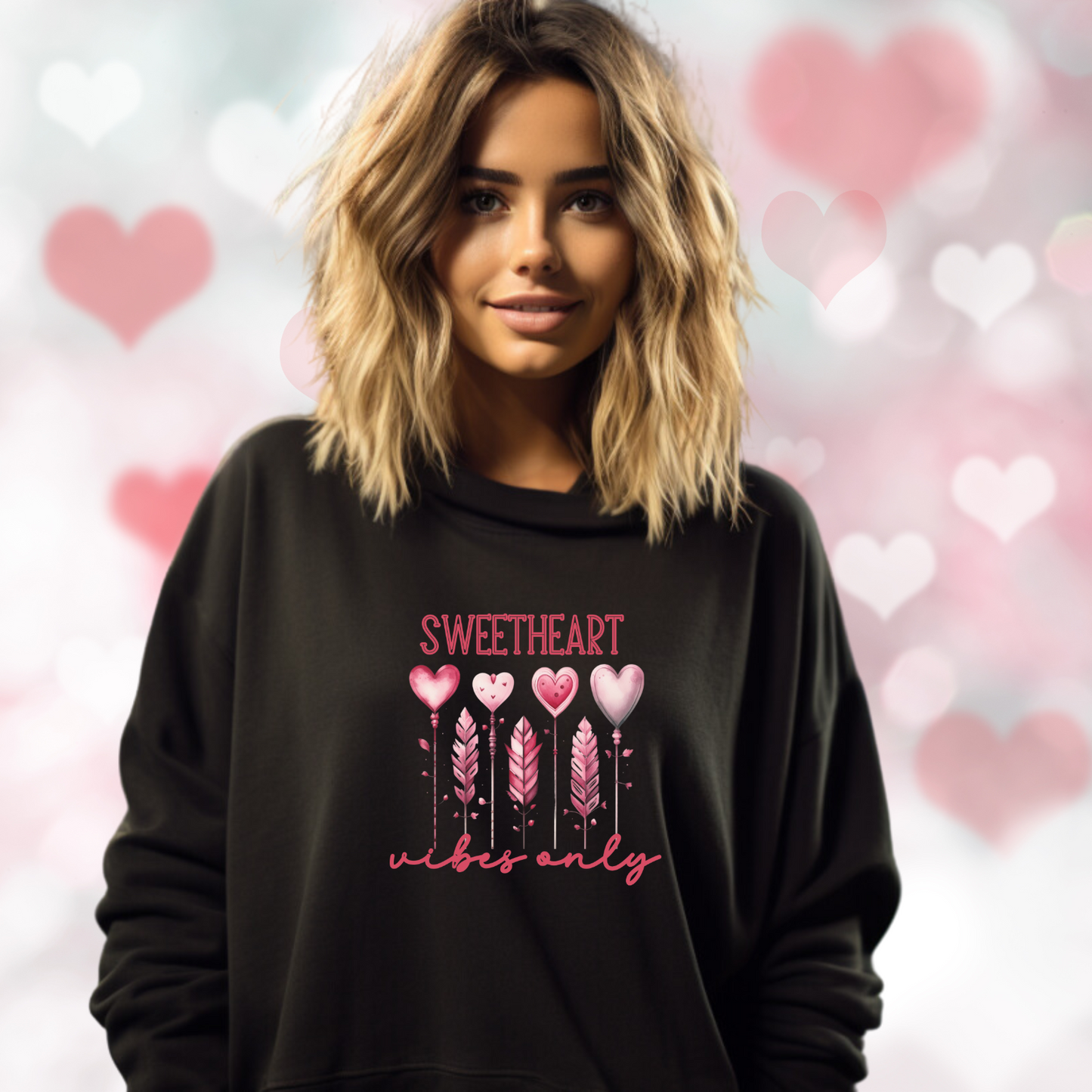 Sweetheart Vibes Only Crewneck Sweatshirt
