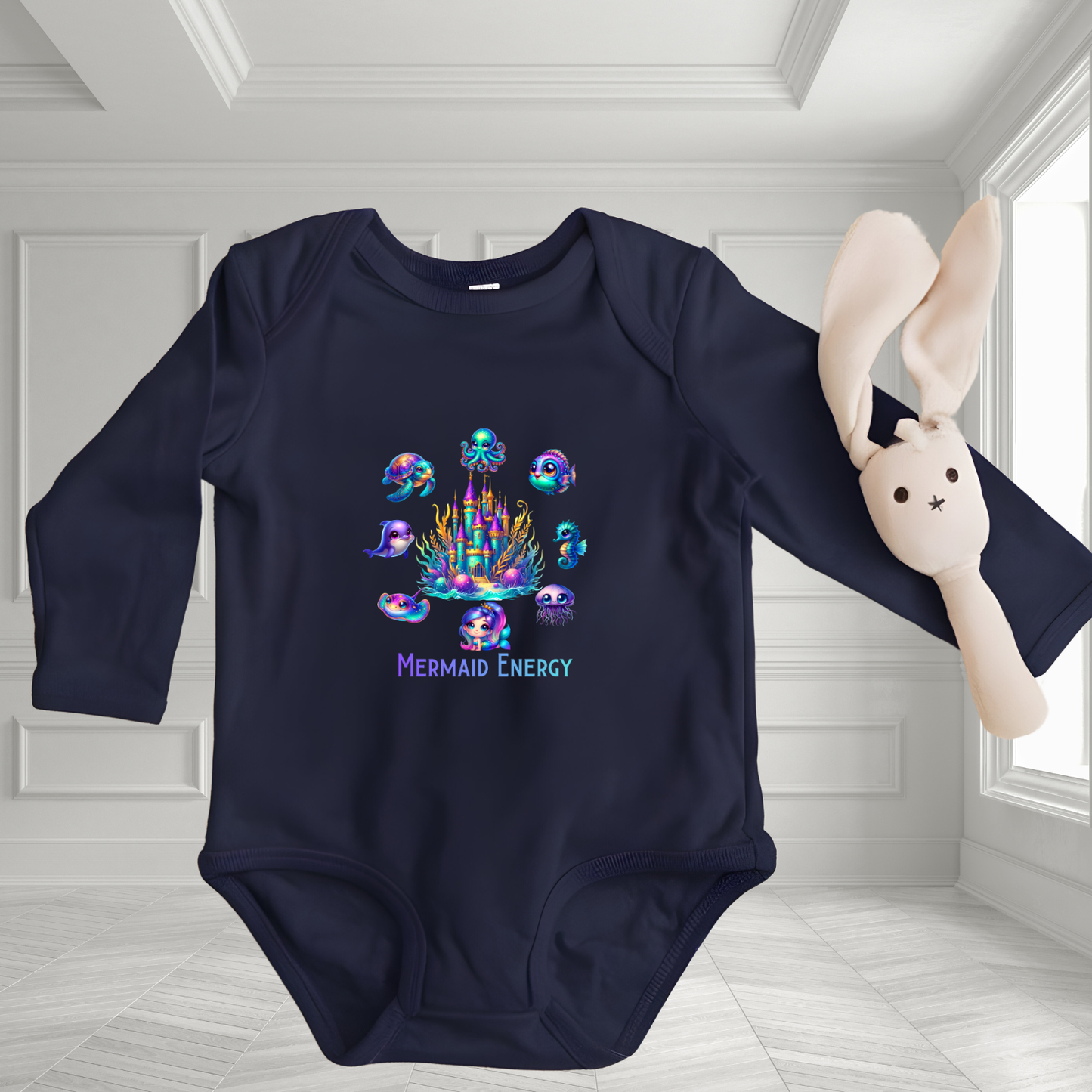 Mermaid Energy Infant Long Sleeve Onesie